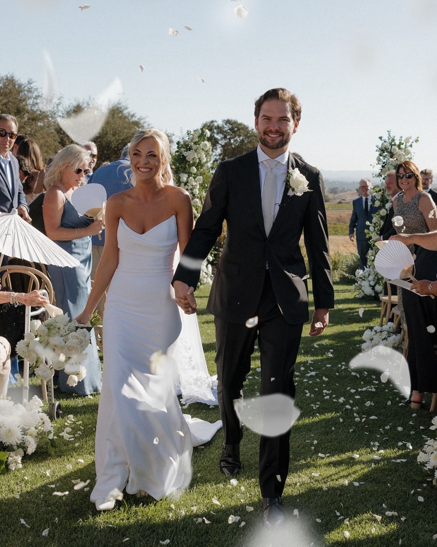 Some wedding days just stay with you. ✨
Allie and Jacob’s Villa San Juliette Winery wedding was the perfect mix of elegance, family, and heartfelt moments — from their champagne bridesmaid dresses and white florals by Mauna Florist, to the quiet joy of exchanging private vows after the ceremony.
They planned a day that felt timeless yet deeply personal: guests were greeted with a champagne cart, rose petals filled the air after their “I do’s,” and they ended the night with a private last dance and a vintage getaway car waiting beneath the stars.
What stood out most wasn’t just the beautiful design — it was the love. Jacob’s “lasso the moon” kind of devotion, and the way Allie pours warmth and joy into everyone around her. Together, they’re the kind of couple who remind you what weddings are truly about. 💛
See more from their Paso Robles vineyard wedding on the blog — it’s one you won’t want to miss. 🍾
📲 Link in bio
#VillaSanJulietteWedding #PasoRoblesWeddingPhotographer #SanLuisObispoWeddingPhotographer #CentralCoastWeddings #ChampagneAndWhiteWedding #VineyardWedding #CaliforniaWeddingPhotographer #MacKenzieRanaPhotography
Venue| @VillaSanJuliette
Planner-Coordinator| @PerfectTimingbyDanetteCastillo
Design| @AspenRileyDesigns
Photographer| @Macspeopleportraits
Cinema| @knock.outfilms
HMU | @thequeensbees
Dj | @ccpremierentertainment
Photo Booth| @ccpremierentertainment
Catering/Bar| @Popolo_Catering
Floral | @MaunaFlorist
Cake| @SloCakery
Officiant | Friend of Family
Live Band | @luckydevilsband
String Quartet| @805StringQuartet
Champagne Cart |
Rentals | @AllAboutEvents
Security |@benitezsecurity