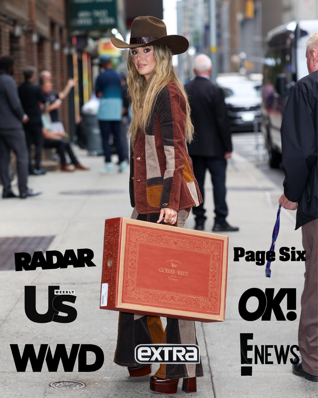 @laineywilson street style moment outside @colbertlateshow dressed in her brand @goldenwestboots featured in @extratv @wwd @pagesix @usweekly @enews @okmagazine @radaronline
📸 @bobbyrachpoot