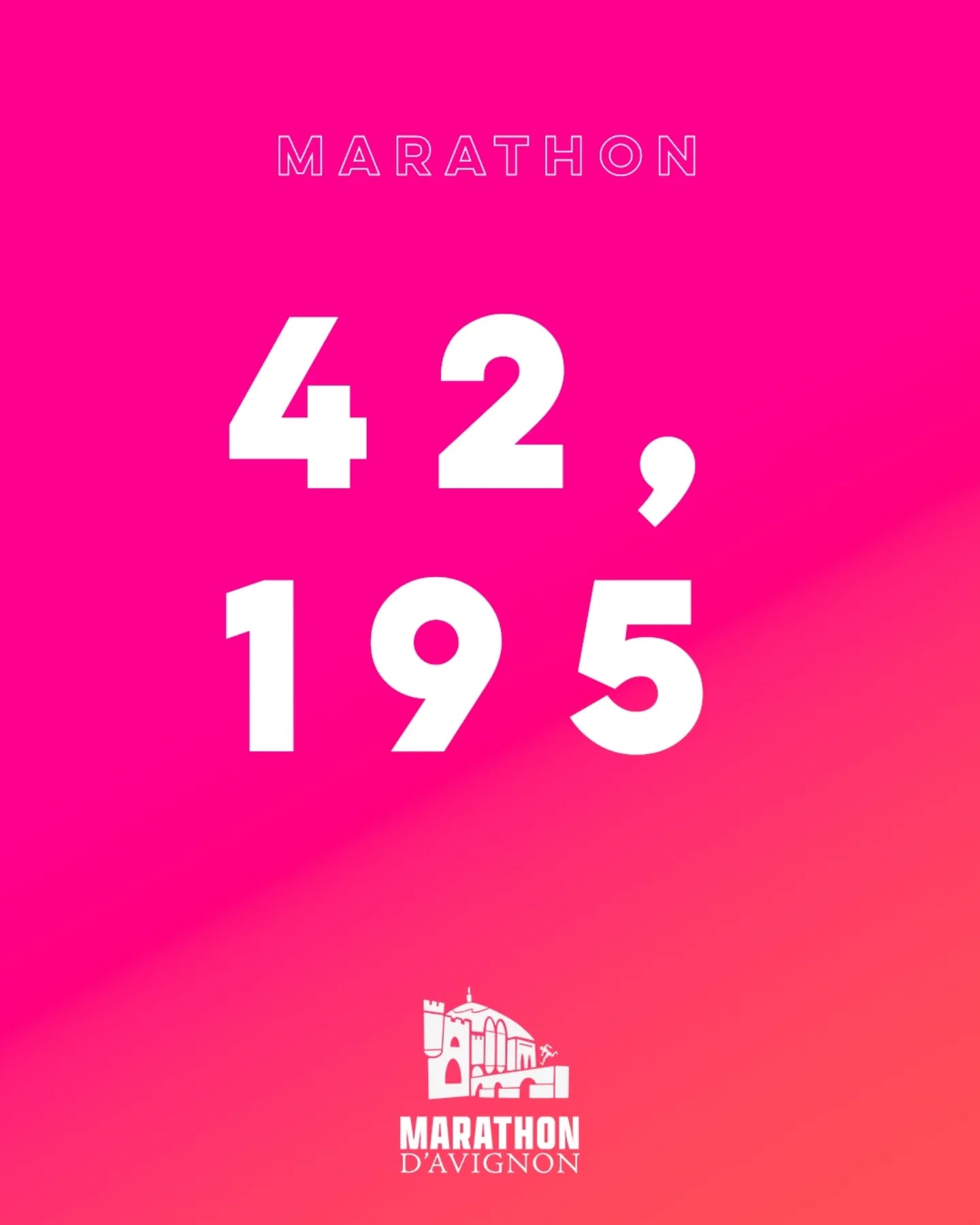👋 J-5 avant l'ouverture des inscriptions sur @finishers_off 😍
ℹ️ Deux distances seront au programme de l'édition du 27 septembre 2026 :
👉 Marathon
👉 Semi-Marathon
😍 Partagez en story la distance qui vous motive !
www.avignon-marathon.com
#Avignon #AvignonMarathon #MarathonAvignon