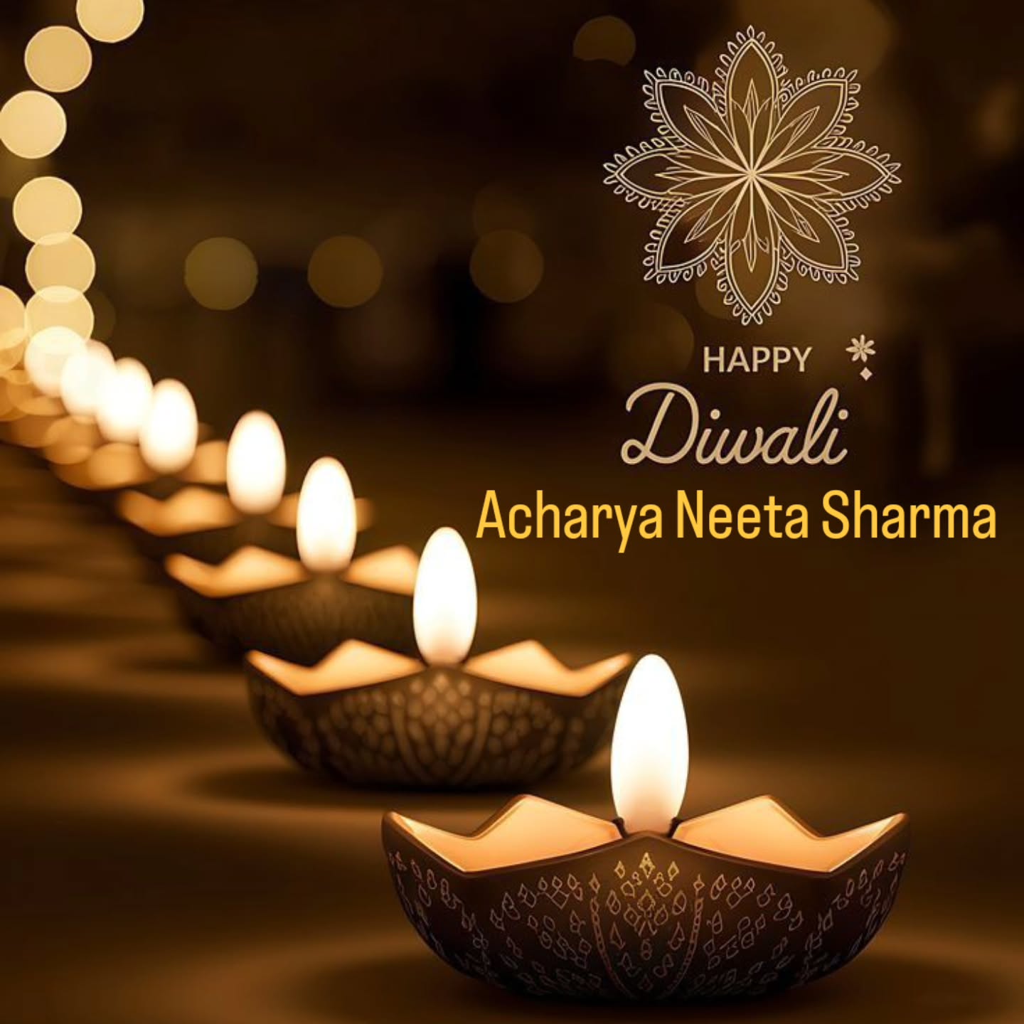 🪔✨ Happy Diwali, my beautiful souls ✨🪔
Today, may the light of Lakshmi Maa fill your home with divine abundance, peace, and prosperity 💫
Let every diya you light remove darkness from your path and open doors of success & joy 🌙
💛 Comment “I am ready for Abundance” to receive Diwali blessings 🌟
DM Acharya Neeta Sharma to activate your Lakshmi Energy 🔱
#DiwaliBlessings #AbundanceEnergy #AcharyaNeetaSharma #LakshmiPower