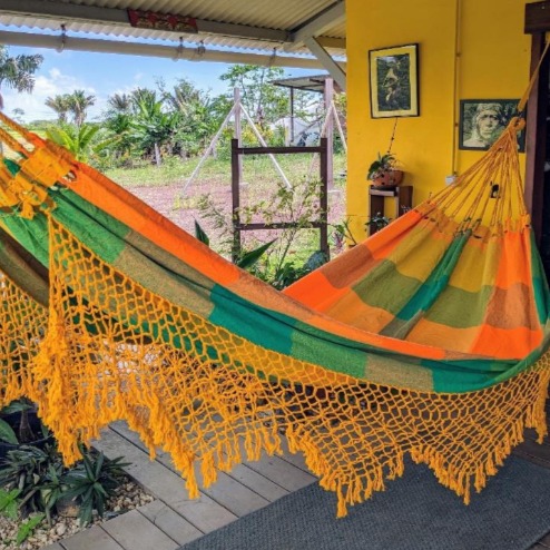 🌴 L’art du farniente 😊
Retrouvez nos hamacs brésiliens, tissés à la main et en coton.
🪶 Version classique pour s’allonger et rêver.
🪑 Version chaise pour un confort tout en légèreté.
Des couleurs vibrantes, un savoir-faire artisanal, et une touche d’évasion à emporter avec vous.
Disponibles dès maintenant à Label Guyane, boutique de l’aéroport Félix Éboué.
#guyane #cayenne #matoury #kourou #yana #LabelGuyane #AéroportFélixÉboué #HamacBrésilien #Artisanat #DétenteTropicale #VoyageEnCouleur
