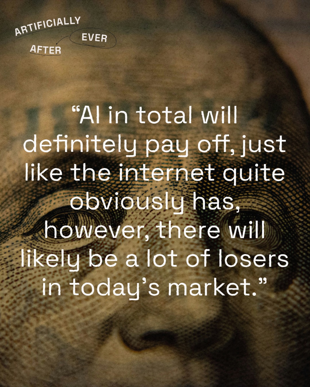 Is the AI Bubble About to Burst?
AI will likely pay off overallājust like the internet didābut thereāll be plenty of losers in todayās market.
Agree or push back? Kieren & Riku unpack the risks vs fundamentals in 20 mins.
Listen now. Link in bio.
#AIBubble #ArtificiallyEverAfter #ArtificialIntelligence #MachineLearning #NVIDA #OpenAI