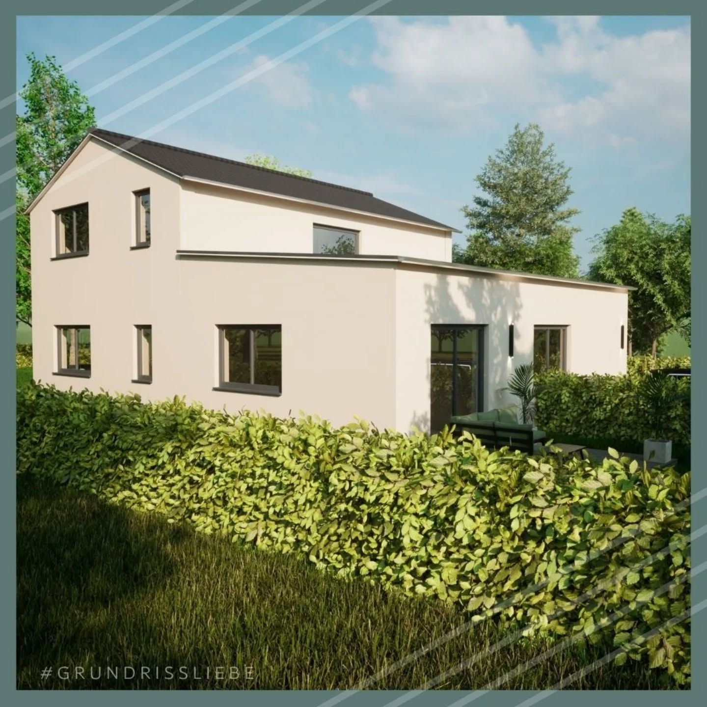 Ein Einfamilienhaus mit kleinem, separatem Bereich für Eltern/Schwiegereltern/Pflegekraft oder Gäste, auch als Büro nutzbar - nicht separat abgetrennt als 2. Wohneinheit, sondern im Haus direkt integriert.
So entsteht ein komplett flexibles Wohnkonzept, aber auf kleinem Raum, nur 146m² gesamte Wohnfläche - es muss nicht immer riesig sein, um ein gemütliches, flexibles Zuhause zu schaffen 😁
#grundrissliebe #Holzhaus #FertighausWeiss #Wohnung #Wohnen #Hausbau #Satteldach #Nachhaltig #Zukunft #freiePlanung
#interior_and_living #Bad #architectur #instahome