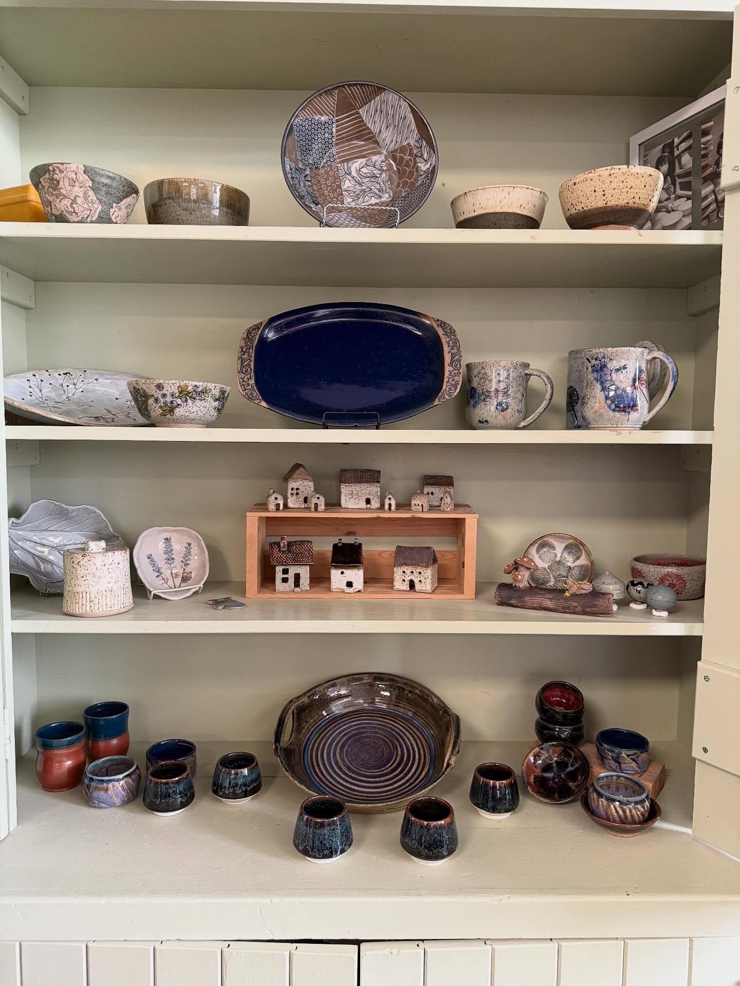 Pots of the week and pots fresh out of the kiln. Oh we LOVE kiln opening day