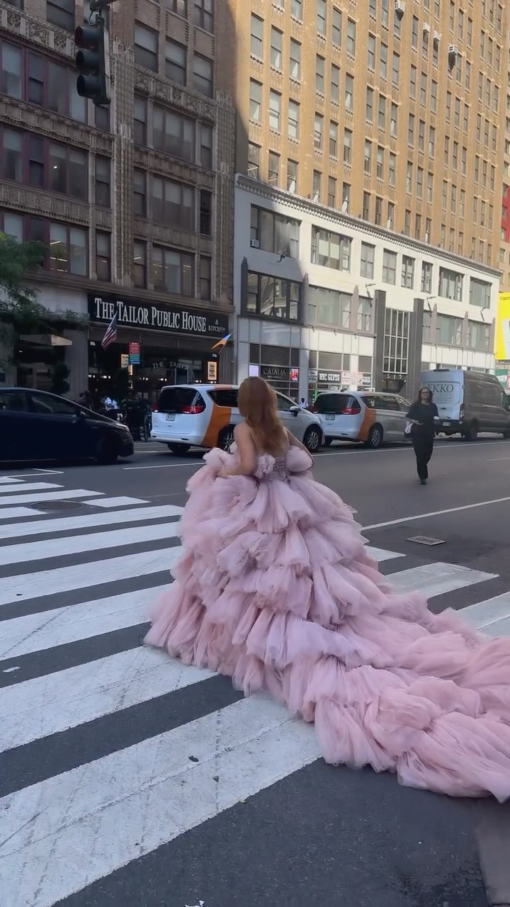 @dovita Zodiac gown having her moment 🏹 #btsxbridal #weddingcontent #nyc #weddingdress #bridalstyle #nybfw #weddingcontentcreator