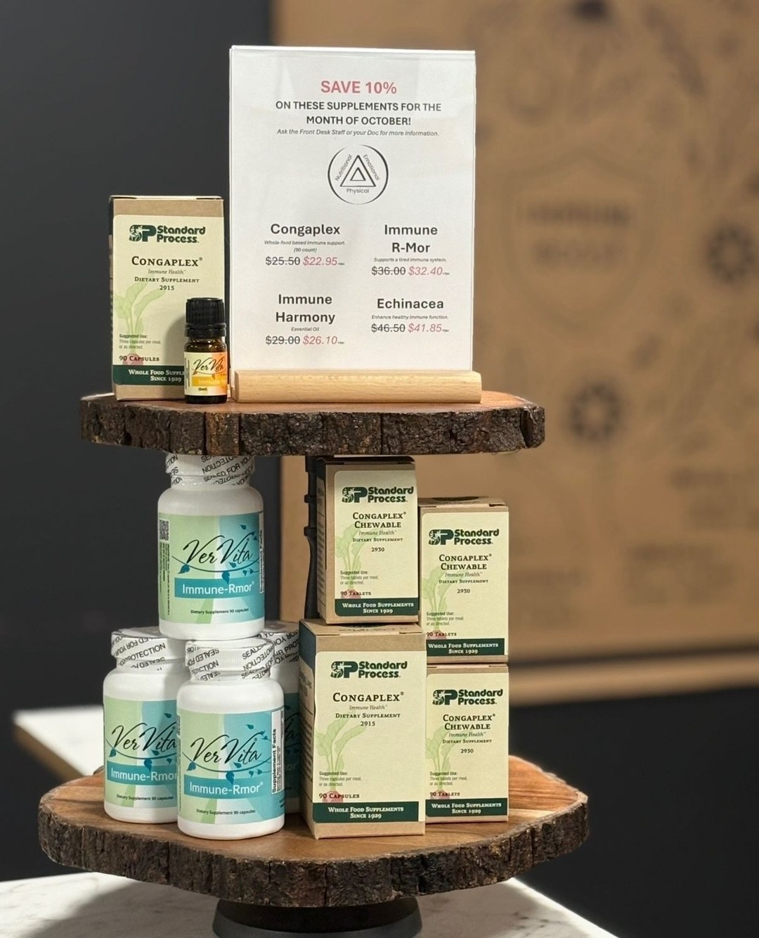 October is Immune Health Month at Triune Wellness!
We’re helping you stay strong through the season with 10% off our favorite immune-support supplements:
✨ Congaplex
✨ Immune R-Mor
✨ Immune Harmony Essential Oil
✨ Echinacea
These whole-food and herbal formulas support your body’s natural defense system so you can feel your best all fall long.
Stop by the office before the end of October to stock up and save! 💪
#TriuneWellness #ImmuneHealthMonth #FunctionalMedicine #WholeFoodSupplements #StandardProcess #Vervita #FallWellness #HopkintonMA