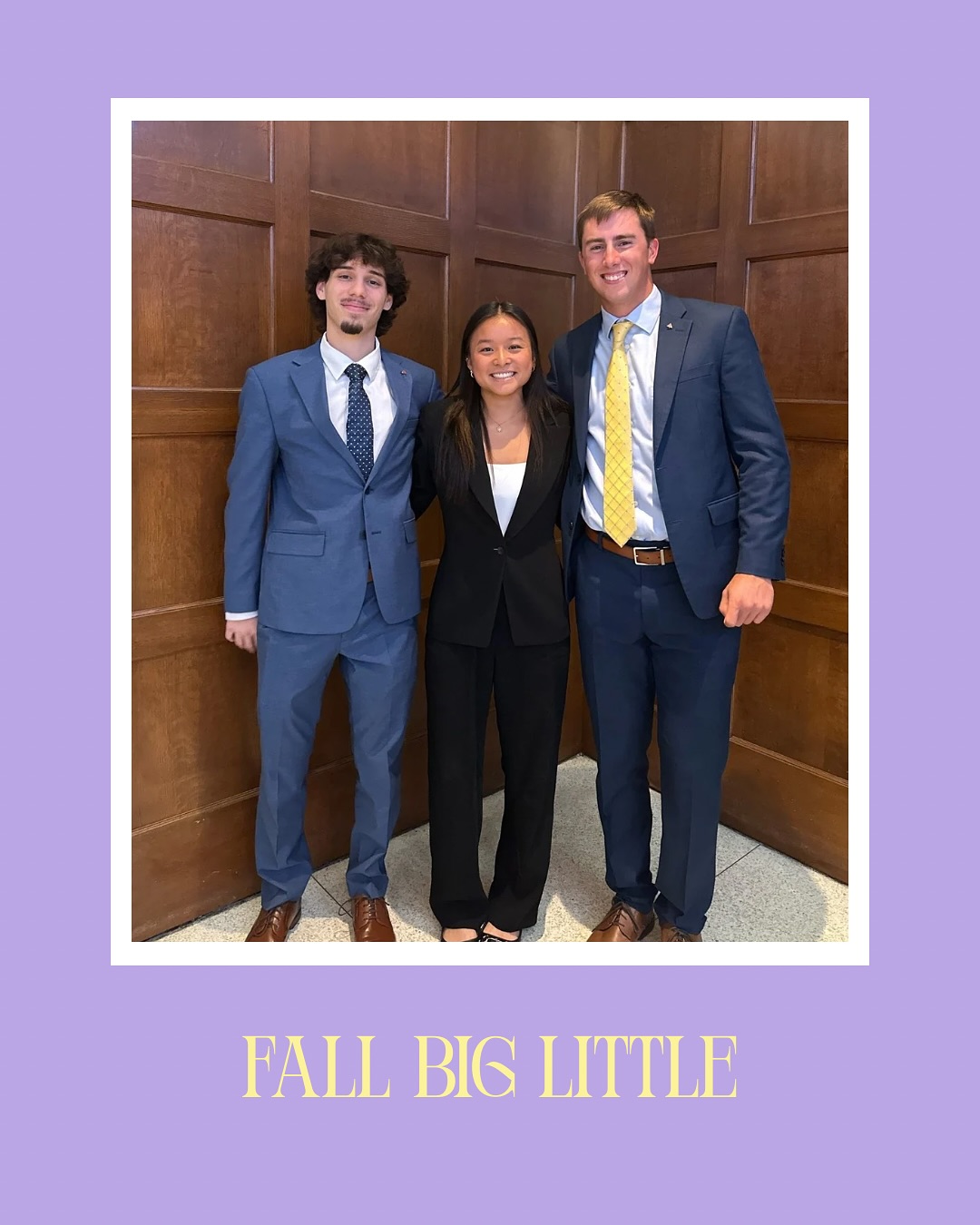 Fall Big Little pairings! 🤩 Our DSP fams continue to grow through our favorite tradition.💛💜