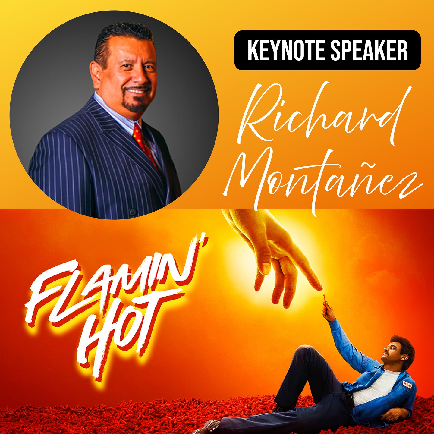 From janitor to creator of Flamin’ Hot Cheetos, Richard Montañez turned his story into a movement. 🔥
He’s bringing that same energy to Raising the Future this Saturday!
Comment below what are you most excited to hear from Richard’s inspiring story?
#raisingthefuture #richardmontanez #hotcheetos #theexception #ucrpalmdesert #inspiration #palmdesert