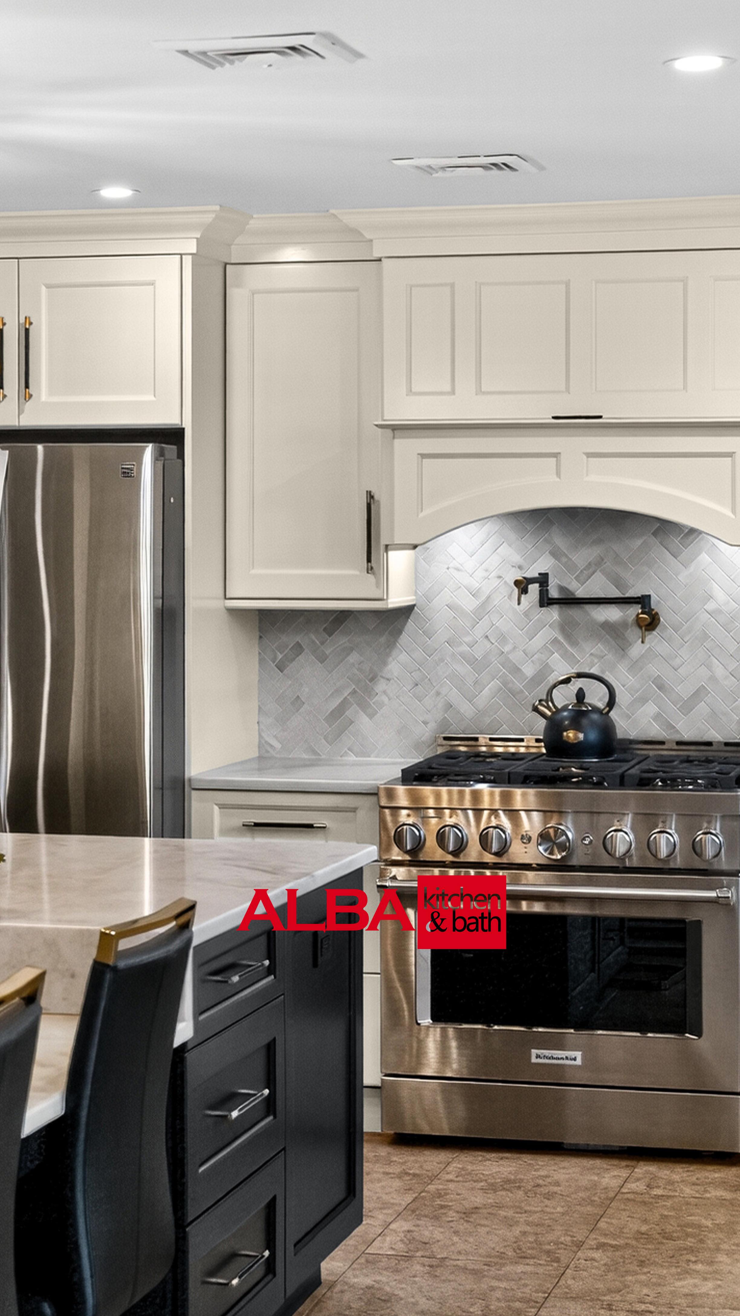 We push beyond what others believe impossible. With our 12-foot island, we redefined the kitchen
and turn it into the hearth of the house. Not just technical precision but emotion, memory, and culture all wrapped together in our kitchen design. #luxurykitchen #kitchendesign # kitchengoals #homedecor #kitchenideas @albakitchen