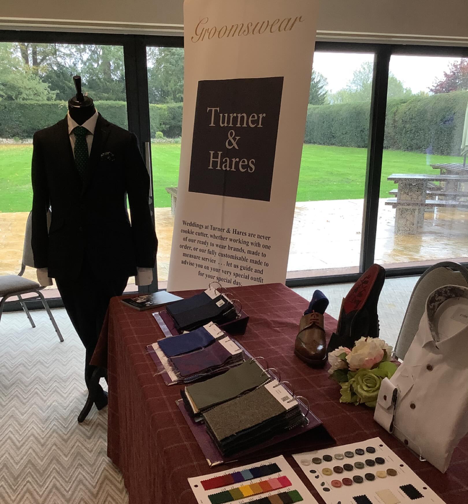 At Stonehouse Court with WOW Weddings ready to help the grooms and their party find their special outfits #groomswear #stonehousecourthotel #cotswoldwedding #wowwedding #cirencesterwedding