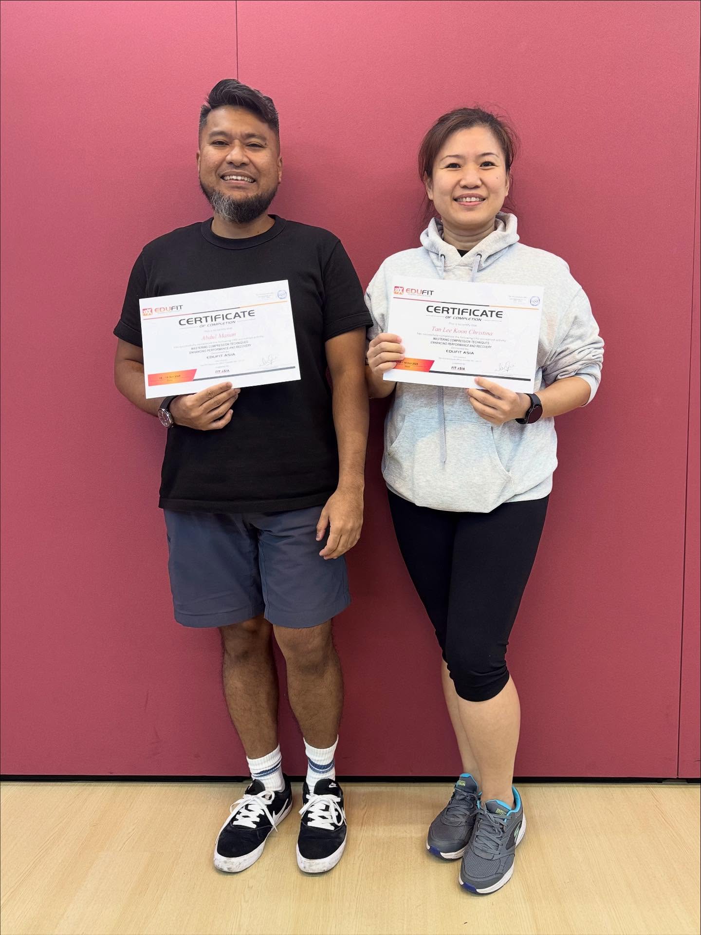 🌟 Congratulations to Christina and Manan! 🌟
From their very first Edufit Asia course back in 2022 to now completing our 2-day Mastering Compression Techniques course — we’ve witnessed their incredible journey of growth, dedication, and passion for continuous learning. 💪
Your progress into advanced therapists is truly inspiring, and we couldn’t be prouder to see how far you’ve come! 👏
Keep striving, keep growing, and keep making an impact through your craft. 🙌
#EdufitAsia #SportsTherapy #CompressionTechniques #AdvancedTherapist #ContinuingEducation #TherapistJourney #MassageTherapy #PerformanceRecovery #Singapore #Malaysia #Thailand #Indonesia #Brunei #Vietnam