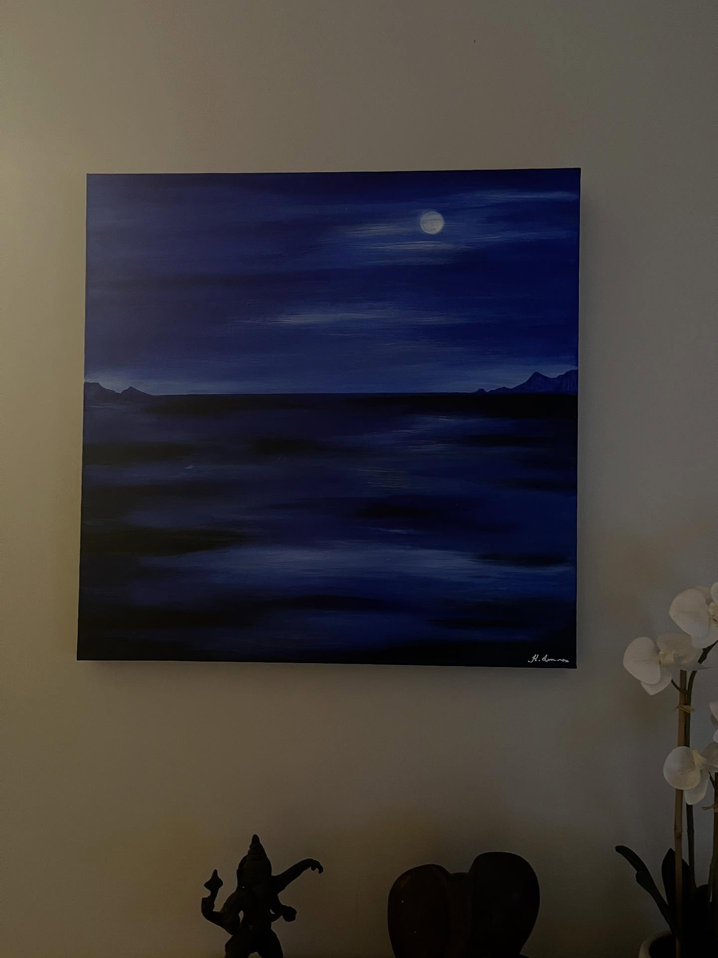 My Painting bought at the Seaside Artists Gallery in its new home! 🥰