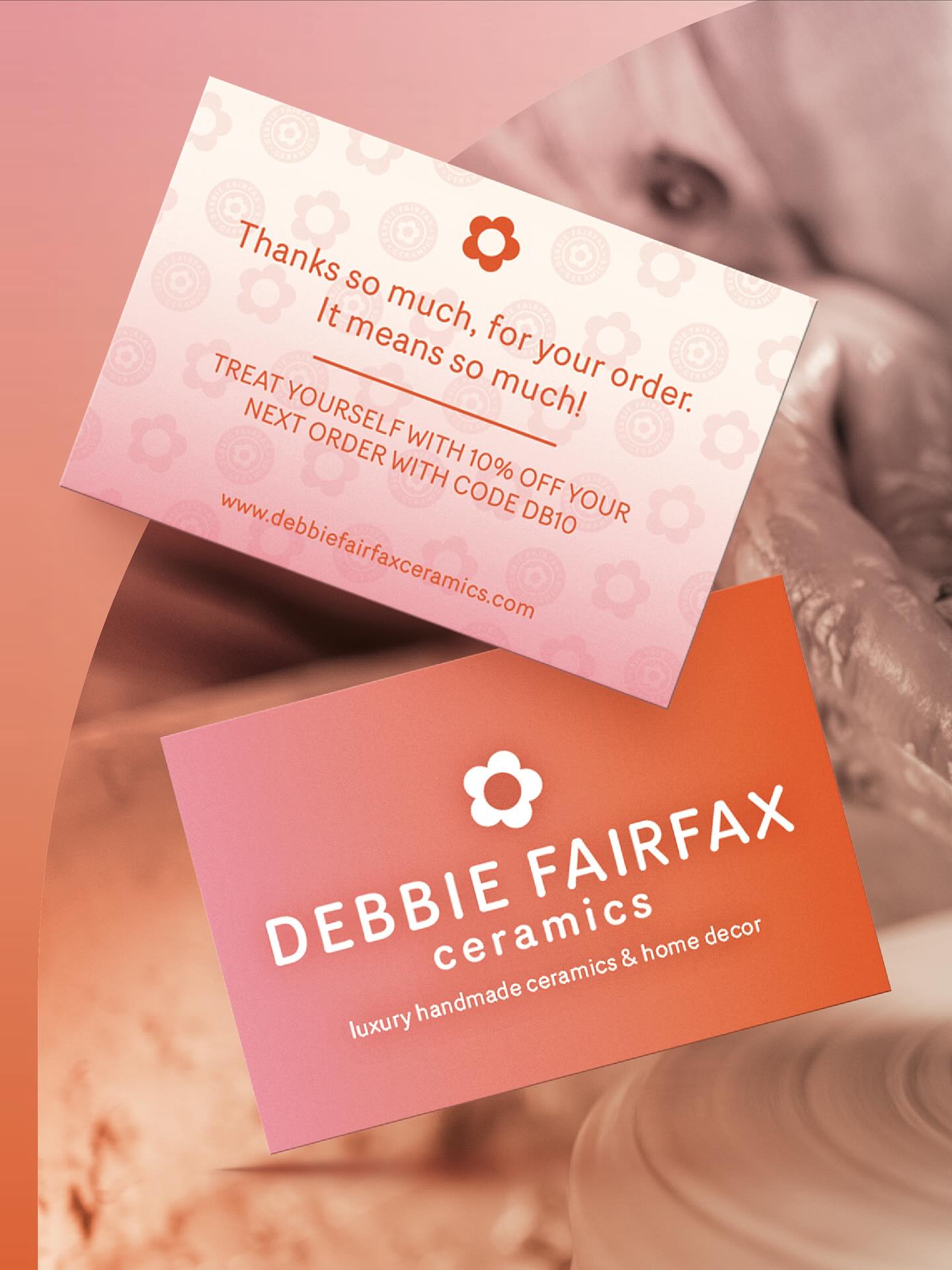 What's that?… some new stuff! Hooray!
I recently gave @debbie.fairfax.ceramics a little brand refresh. I'm absolutely loving the fresh, modern vibes of that colour palette! If you're looking for a cheeky little branding facelift, pop me a message and let's see if we can work together!