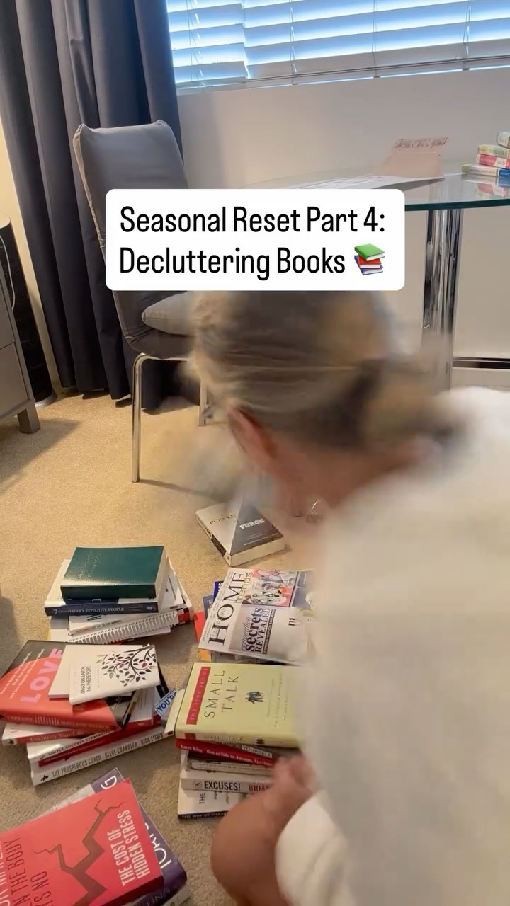 Books are emotional for me. There’s fear of missing out on knowledge, guilt over unread ones, some nostalgia and even anger. 🤷🏼♀️
So I use my FAVES Method to get clear:
FAVES Method:
F – Face the fear (of being stupid, lazy)
A – Acknowledge the voice (that critic saying “you should have read this!” Is this voice true? Valid?
V – Value it (1–10: how much value does it bring now?)
E – Embrace or Exit (keep my favourites, or ones I actually want to read, release the rest.)
S – Send it home (your shelf or someone else’s).
Let me know if you’ll try my method And if it helped :)
#hoarding #declutter