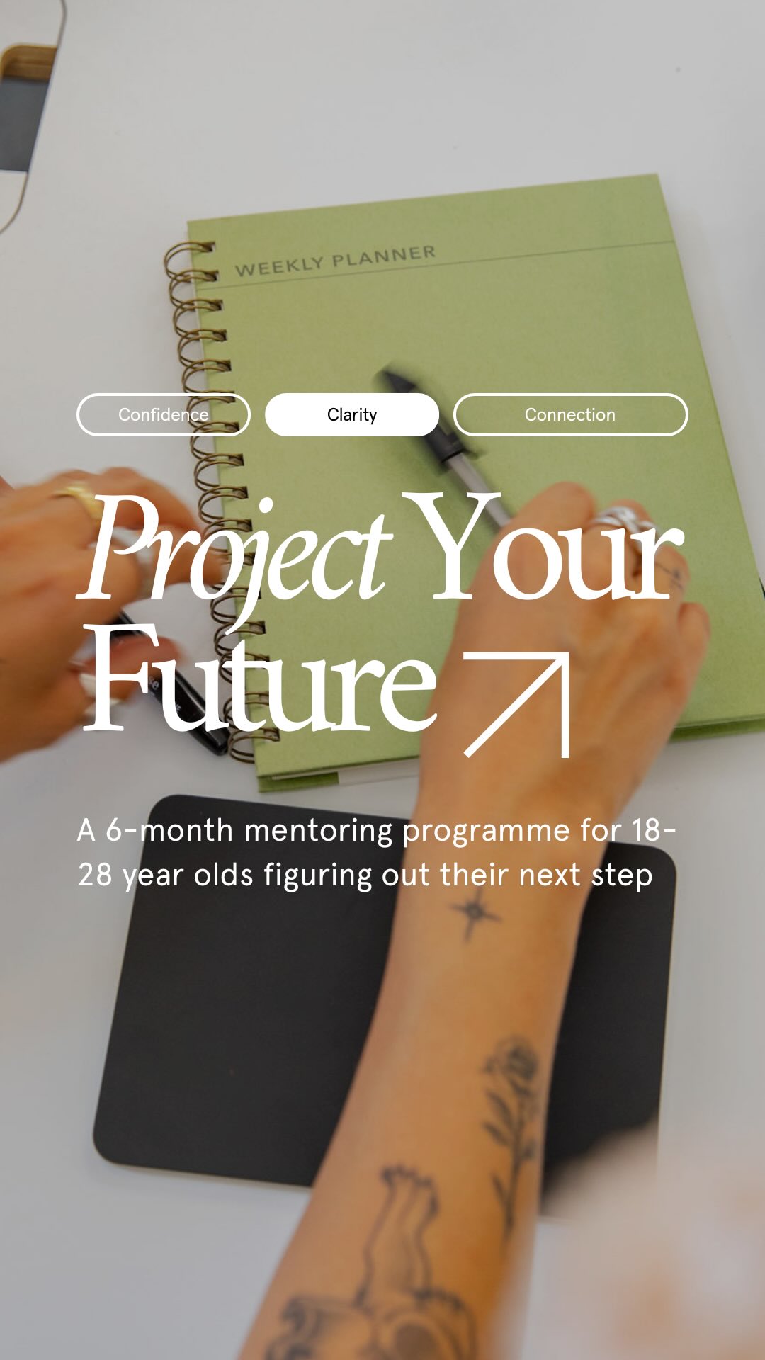 Do you know anyone you think might benefit from a Mentorship?
Project Your Future, let’s figure it out together 💪
The UK jobs scene isn’t easy.
In 2024, 68% of graduates landed high-skilled jobs - for non-graduates, it’s just 24%.
Only 40% of new graduate roles actually need your daegree.
Some degrees, like fine arts, see only 36% of graduates in full-time work.
That’s where Project Your Future comes in 🚀
Our 6-month mentoring programme for young people aged 18-28 figuring out their next step. Whether that’s a job, a business, or discovering what you want to do.