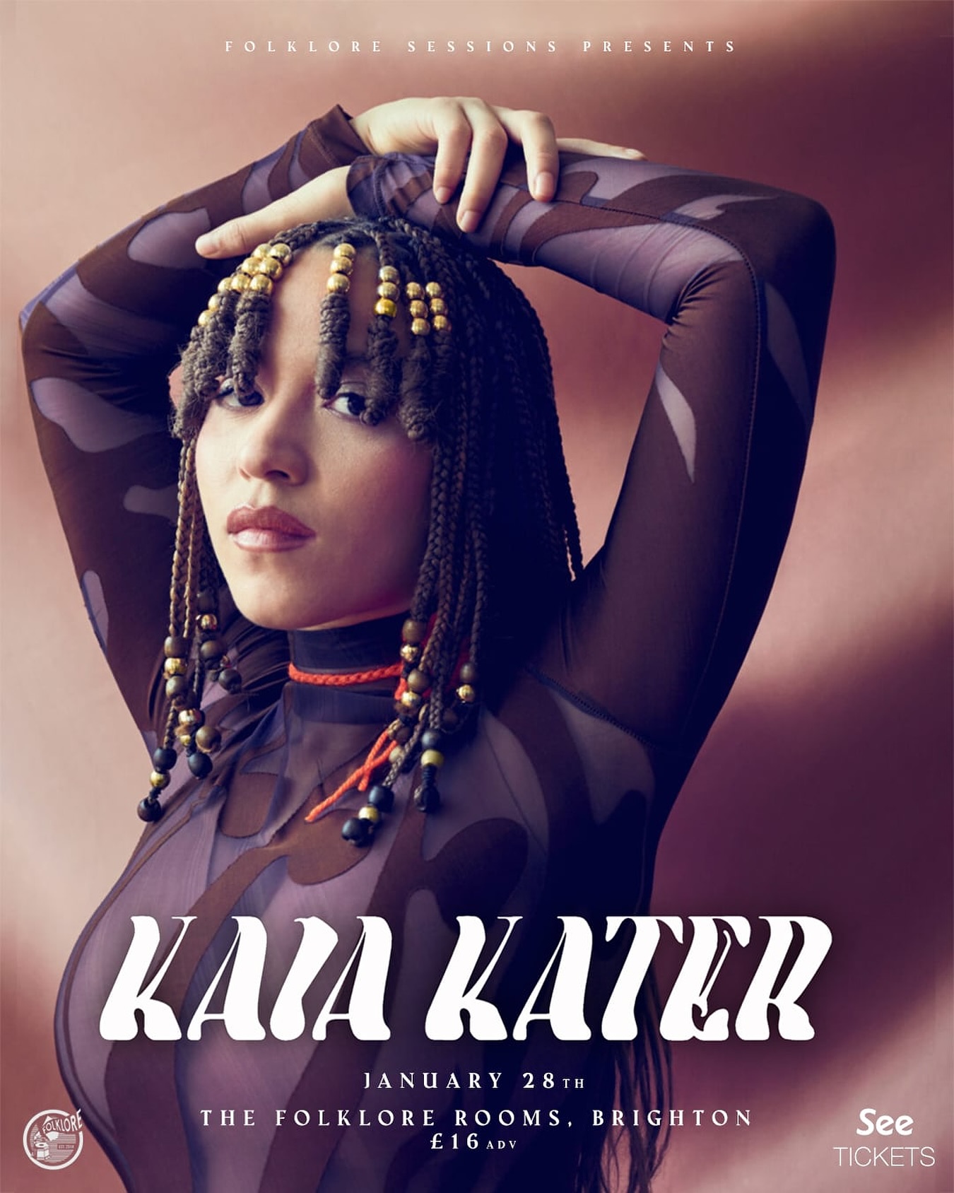 📣 NEW SHOW ANNOUNCEMENT 📣
JUNO Award-winning Grenadian-Canadian Kaia Kater’s jazz-fueled voice and deft songcraft have garnered acclaim from NPR’s Tiny Desk, Rolling Stone and The Guardian. Her new album, Strange Medicine (May 2024), celebrates the power of women and oppressed people, while also sharing meditations on her own life. Kaia is equally recognized for her film work, winning a Canadian Screen Award for ‘The Porter’ (CBC/BET+), and contributing to the new film, My Dead Friend Zoe (March 2024) as a songwriter and singer.
“...plaintive, mesmerizing...writes and performs with the skill of a folk-circuit veteran...”
-Rolling Stone
“You want some authenticity in your folk music or bluegrass - I give you Kaia Kater.”
- No Depression
“A star in the making...”
- Folk Alley
“...One of the most remarkable Canadian folk records in some time...Kater’s music is somehow ancient and brand new at the same time.”
- Tom Power, CBC Radio 2
Tickets are available NOW 🚨
FOLKLOREx