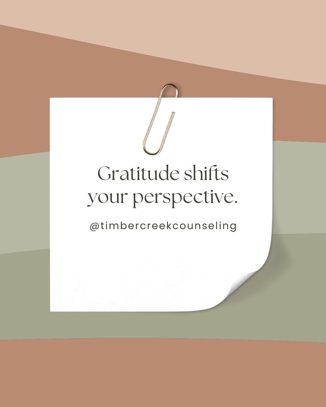 A grateful heart can transform your outlook. Take a moment to reflect. 🌸 #Gratitude #PositiveMindset #TimberCreekCounseling