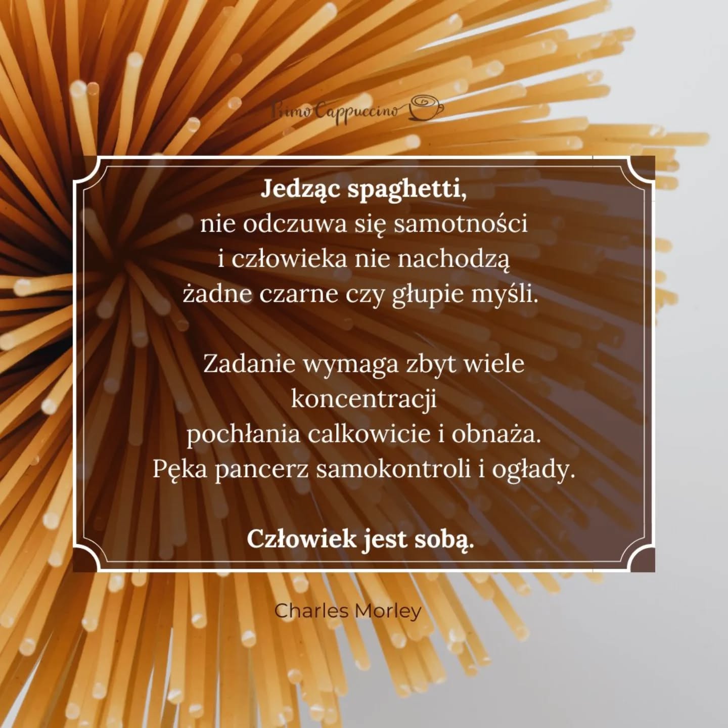 🍝 Dziś Światowy Dzień Makaronu i taka myśl na tę okazję 😊 Zgadzacie się z nią?
Świętujecie? 🍝 Dziś Światowy Dzień Makaronu i taka myśl na tę okazję 😊 Zgadzacie się z nią?
Świętujecie?