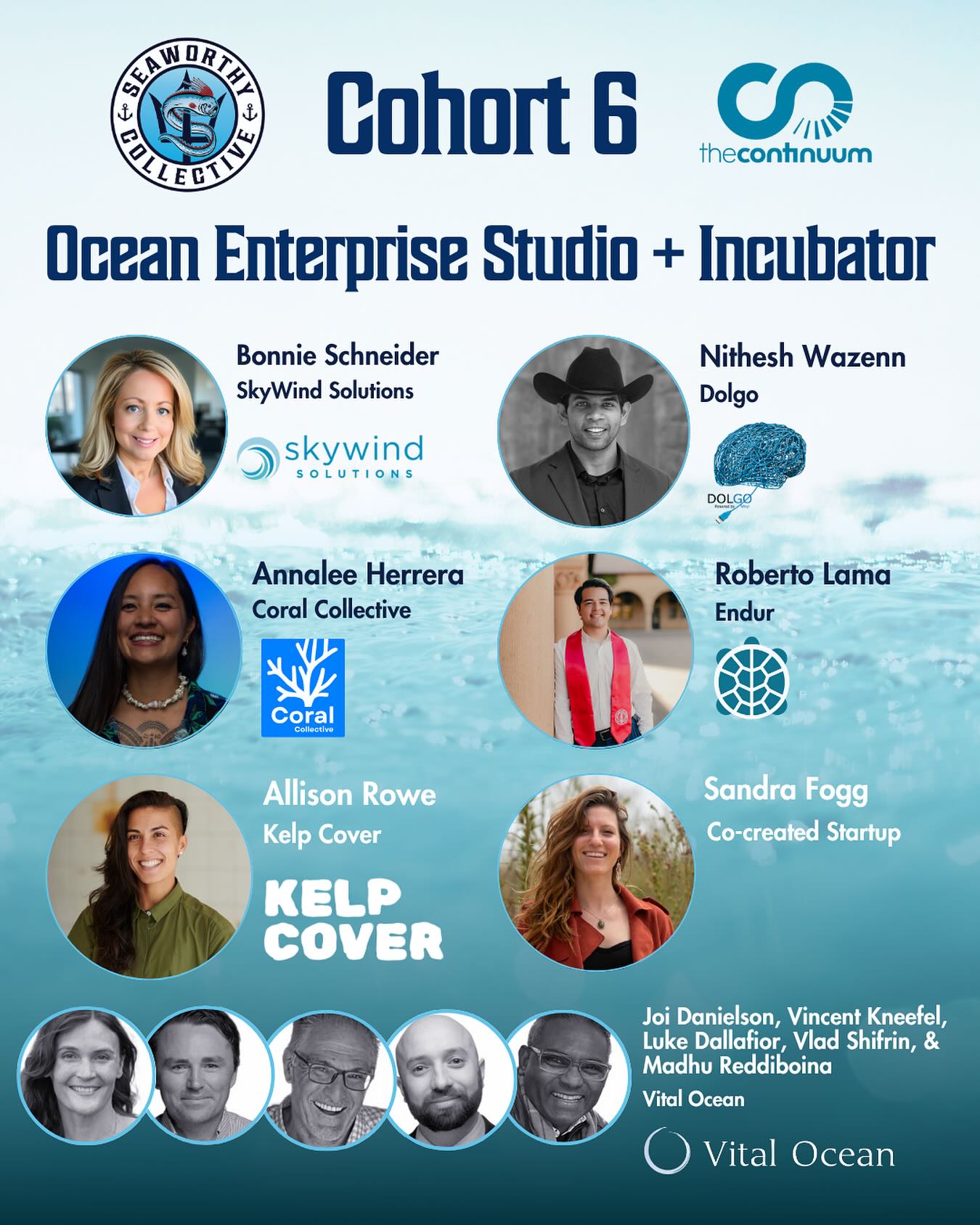 Our Fall Showcase highlights the inspiring work of BlueTech startup founders who have been part of Seaworthy Collective’s 2025 fall cohort. These innovators are tackling critical ocean challenges using data-driven technologies and services developed through our NOAA partnership, The Continuum — advancing ocean impact and shaping a more sustainable future. Come meet them at our Startup Showcase on October 25th at the historic Miami Beach Bandshell!
#seaworthycollective #bluetech #blueeconomy #oceaninnovation #miamibeachbandshell