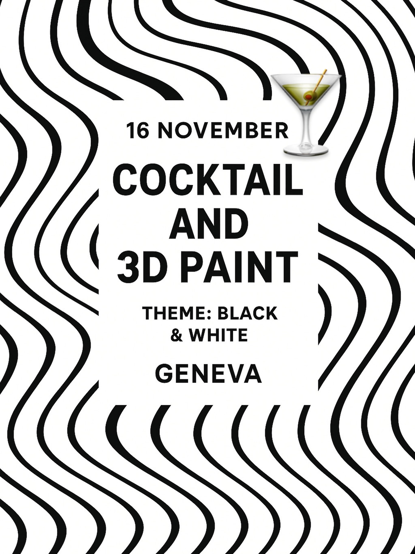 Élégance. Art. Ambiance. 🎨🖤🤍
Ne manque pas l’atelier Black & White Cocktail & Paint le 16 novembre 2025🥂
🎟️ Billets dispo dans la bio !
✨ Elegance. Art. Vibes. 🎨🖤🤍
Don’t miss the Black & White Cocktail & Paint atelier on November 16th 2025 🥂
🎟️ Tickets in bio!
#artgeneve #cocktailgenève #sipandpaintgeneve #