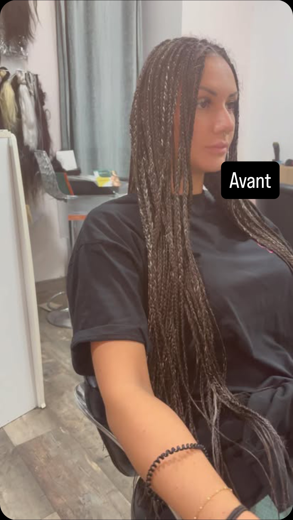 Avant d’enlever les tresses et après , comment être frisé 😅😂🥲 découvrez sa prochaine coiffure sur le post d’après …☺️