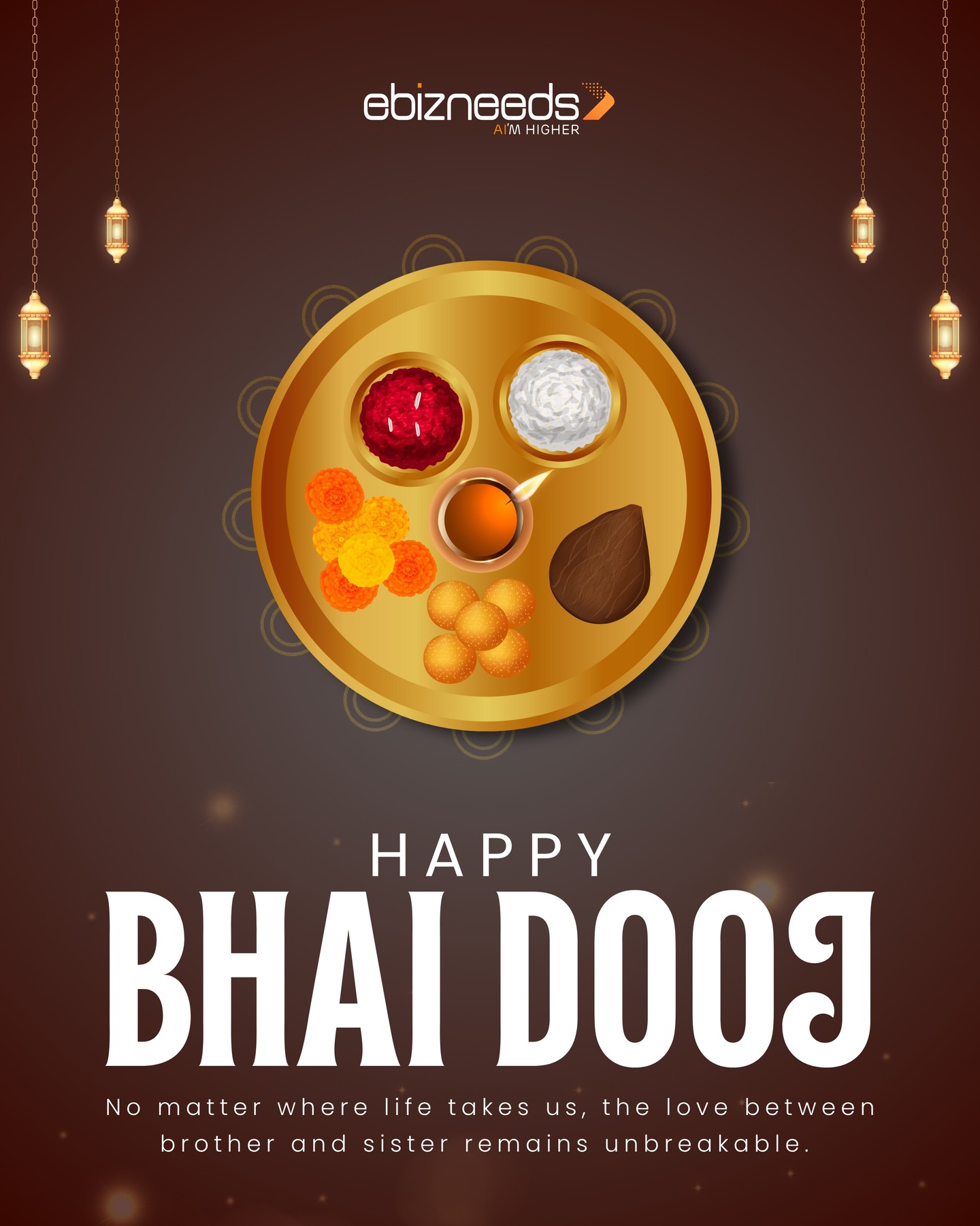Bound by memories, strengthened by love, A bond that stands strong forever. Happy Bhai Dooj from the ebizneeds family!
#BhaiDooj2025 #ebizneeds #SiblingBond #JoyfulCelebrations