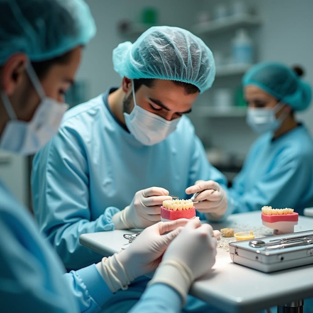 🔍 Curious about the dental prosthetics fabrication process? We welcome dental practitioners to visit the lab to experience our day-to-day processes. 🦷💙 Visit us at https://wix.to/s6tvLvZ for even more insights on our blog. #DentalCare #Prosthetics #DentalProfessionals #DentalLaboratory