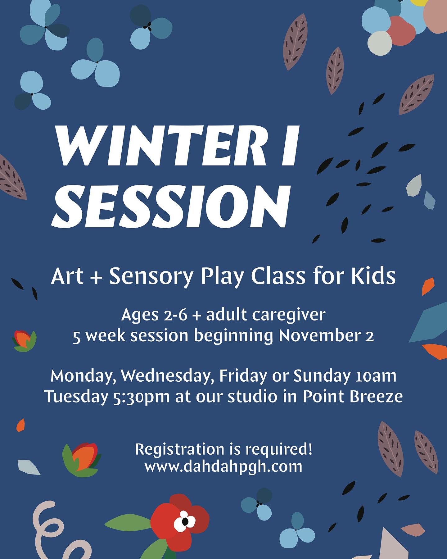 Winter 1 Session is open for enrollment 🤍 Sign up on our website: www.dahdahpgh.com (linked in bio)