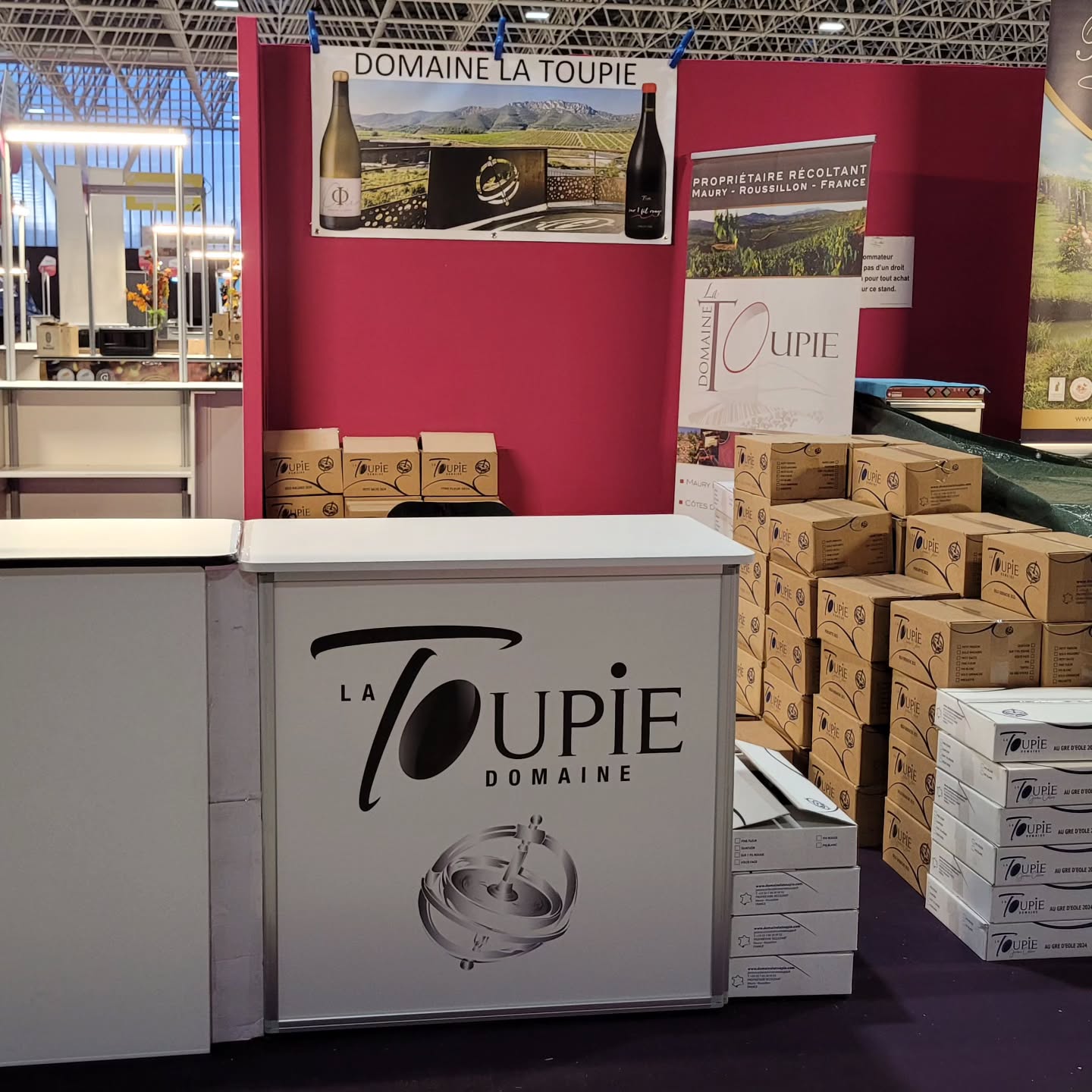 En place pour vous recevoir standA43 au salonVIns&Terroirs et Chocolat au MEETT à Toulouse de vendredi à dimanche.