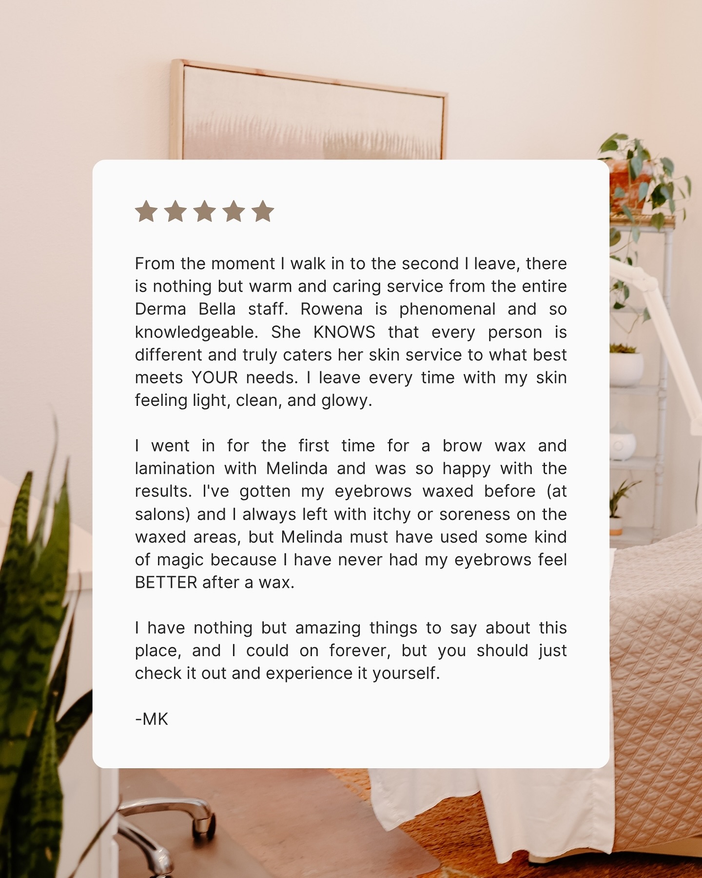 Your words mean the world to us 💛
“I noticed big changes in the texture and pigmentation of my skin after just my first biomicroneedling facial… Rowena is kind, knowledgeable, and truly root-cause focused.” — AW
At Derma Bella, we don’t just treat the surface — we listen, customize, and transform from the inside out. Thank you for trusting us with your skin journey ✨
#dermabellaskinstudio #clientlove #biomicroneedling #santacruzfacials