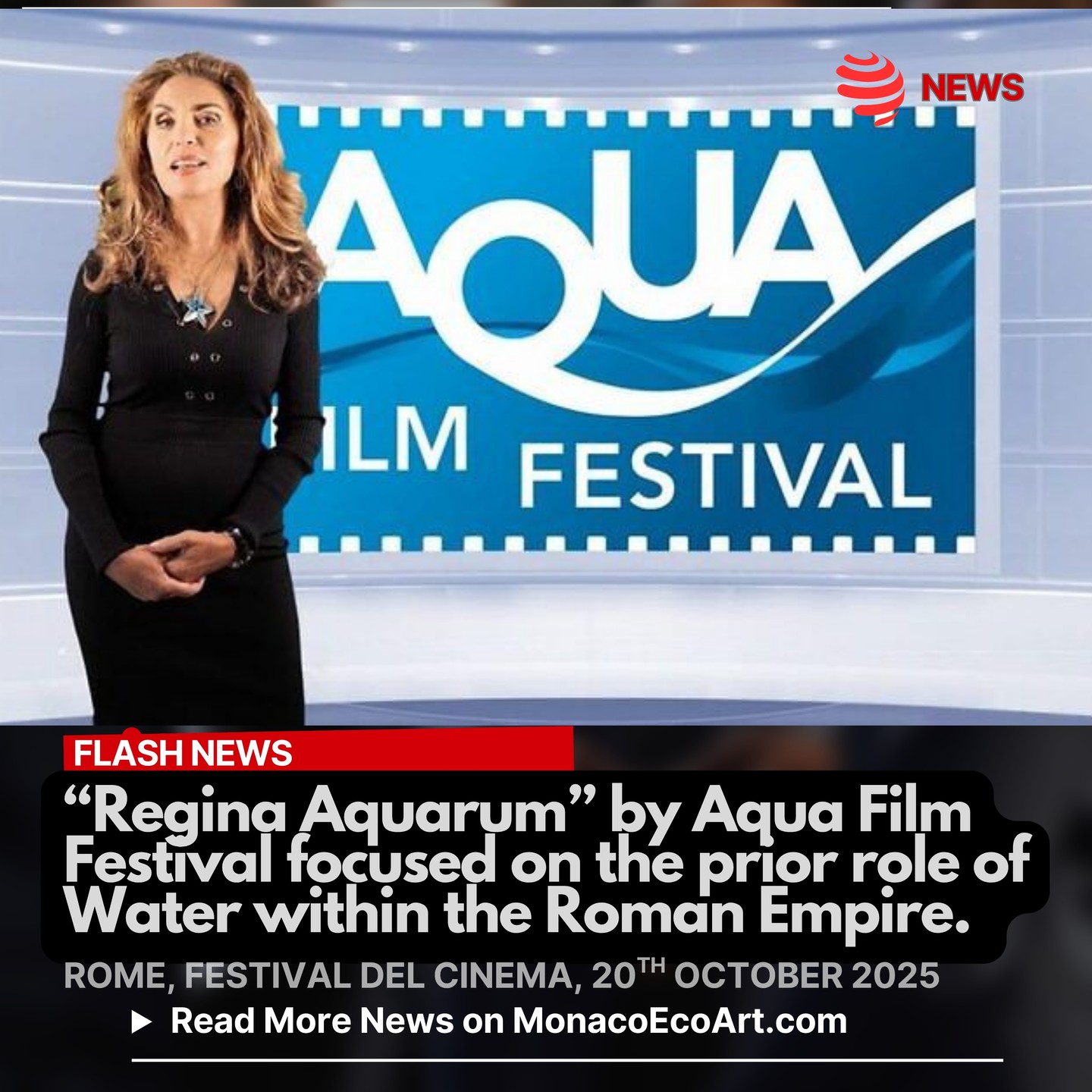 @mo.eco_art MonacoEcoArt.com #flash #news #edutainment #cinema #water 🌊🤏From the 2nd until the 4th October 2025, the 11th edition of the @aquafilmfestival was held in Tropea (Italy) and a special celebration of Rome fountains, acqueducts and ports, “Regina Aquarum” (Queen of Waters), was recently set on October the 20th at the Auditorium Parco della Musica in Rome within the Festa del Cinema di Roma @festadelcinemaroma (Rome Cinema Festival): a unique event focused on Water as source of life, conceived and artistically directed by Eleonora Vallone, Italian actress, mode, TV moderator, scuba diver and ecologist 💠🦾The Roman-based paid tribute to the extraordinary skillfullness of the Roman Empire in water management with the building up of a pioneering ecosytem of water ways, spas and sewage systems; thus, participants were invited to send short movies to enhance this extraordinary historical heritage capable of generating international dialogue while stimulating cultural tourism within the Mediterranean Basin, to be developed through three main axes 1. Water and History; 2. The Empire Today; 3. Water Creative Film 📽️💧The Festival, oficially presented in Monaco in 2018, aims at enhancing Water as a fundamental right able to guarantee a high stanrdard of living, as well as a healthy and life in respect of the environment as reaffirmed by item no.25 of Universal Declaration of Human Rights 🌱🦋 The meeting developed through two main sections: 1. “Corti” (short movies of 25 minutes as maximum length) and 2. “Cortini” (short movies of 3 minutes of maximum length); an extra section named “Fratello Mare, Amico Fiume, Caro Lago” (Brother Sea, Friend River, Dear Lake) was devoted to “Corti” and “Cortini” meant to denounce illegal and irresponsible actions with pollutant consequences as for seas, rivers and lakes 👱♀️👨🦱Last but not least, a student contest, entitled “Aqua & Students”, originally conceived in 2018 @university_of_monaco, and a new culinary section, “Aqua e Cooking” (Water and Cooking) showcased video recipies created with creativity and attention to “Made in Italy” slow food 📸🎬 © Copyright: Aqua Film Festival Layout and contents: © MonacoEcoArt