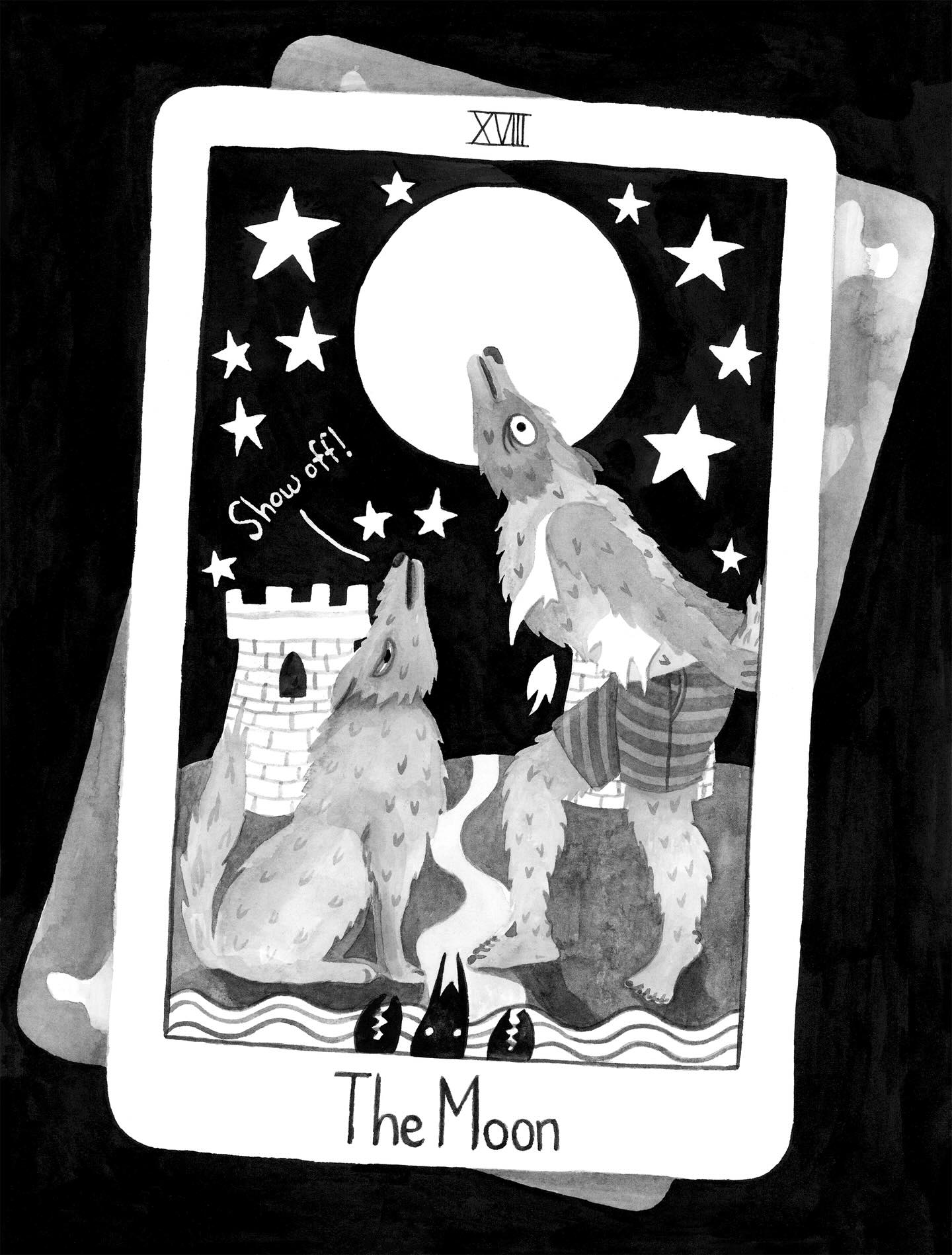 “The days are getting shorter and keeping your mood up is nearly a full-time job. Give yourself a break and feel the cycles of the moon. Howl if you must. Life and death and life again. We all bloom when we’re ready. Comparison is your worst enemy.”
.
.
.
#moon #halloween #tarot #werewolves #art #illustration #painting #themoon