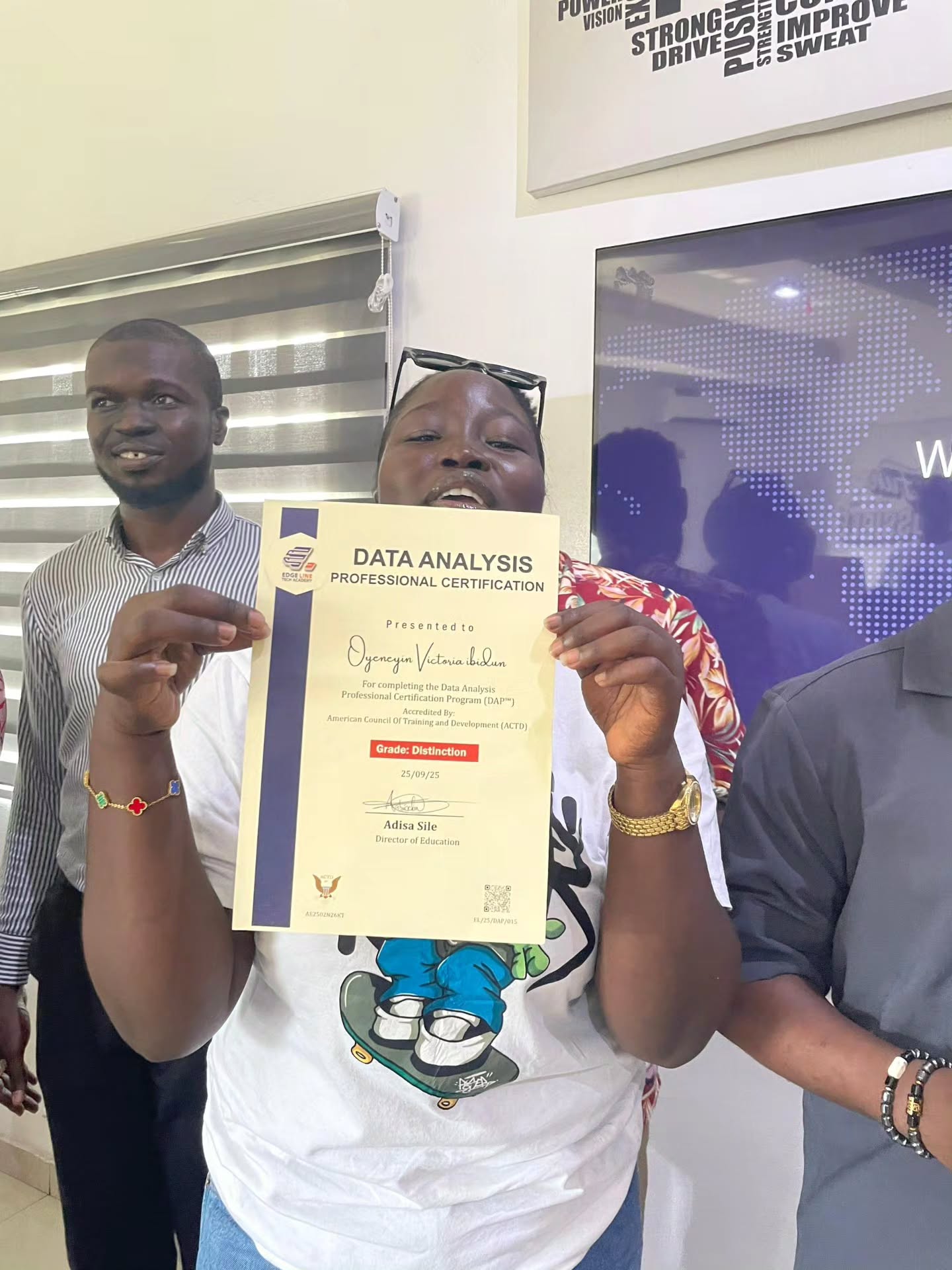 Congratulations to the newest Data Analysts in Lagos State, Nigeria 💃 🕺
Last weekend, we proudly celebrated our graduation ceremony in Gbagada, Lagos, where we honored the achievements of our incredible students! After months of dedicated class sessions, an exciting 2-month internship, and invaluable mentorship, these talented individuals have completed their journey at our academy.
It was a day filled with joy, inspiration, and a sense of accomplishment as we cheered them on and looked forward to the bright futures that await them!
Congratulations guys 👏 👏