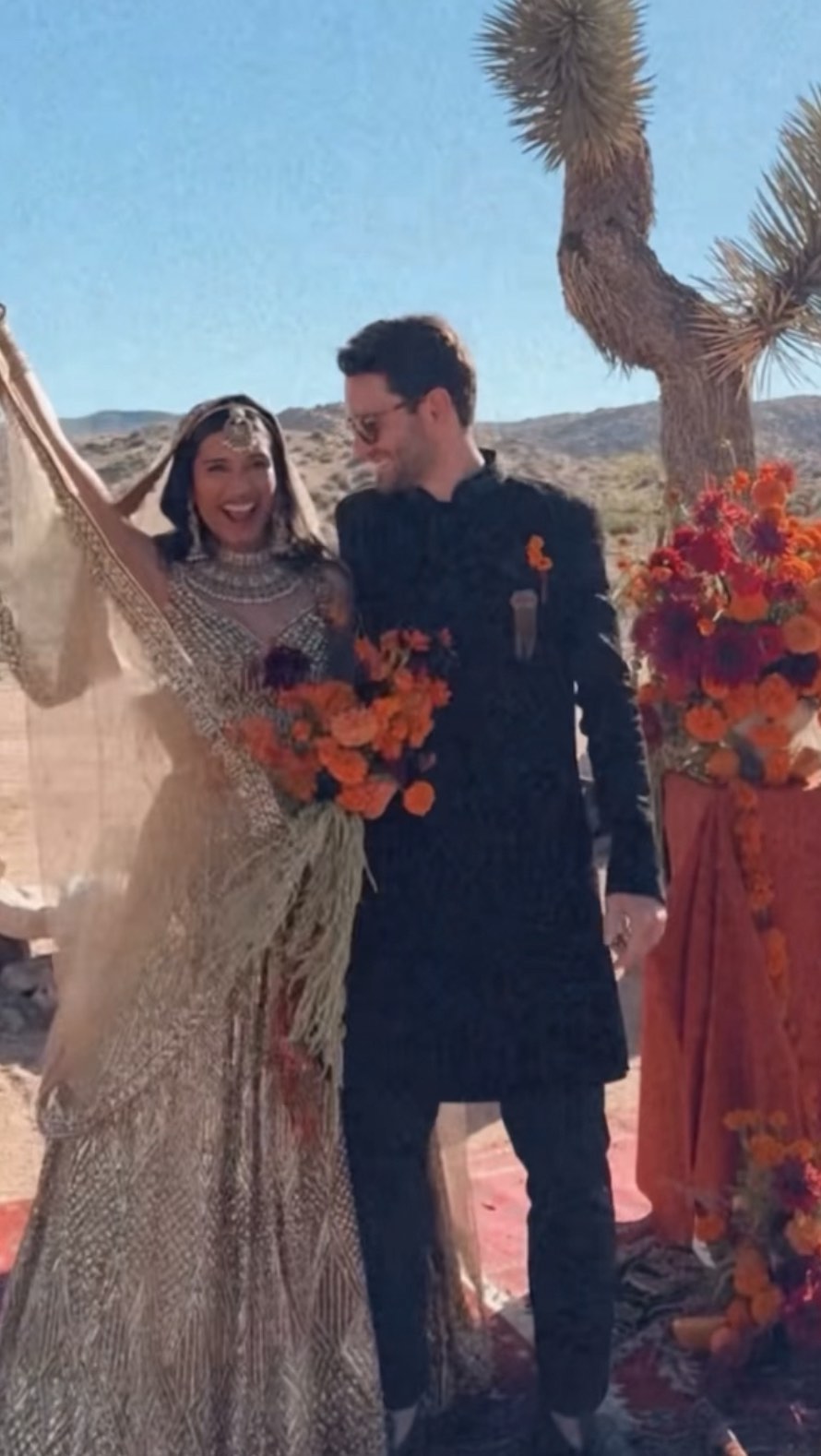 Love bloomed in the desert 🌾✨Congratulations to the beautiful @yeahtoobz 🧡