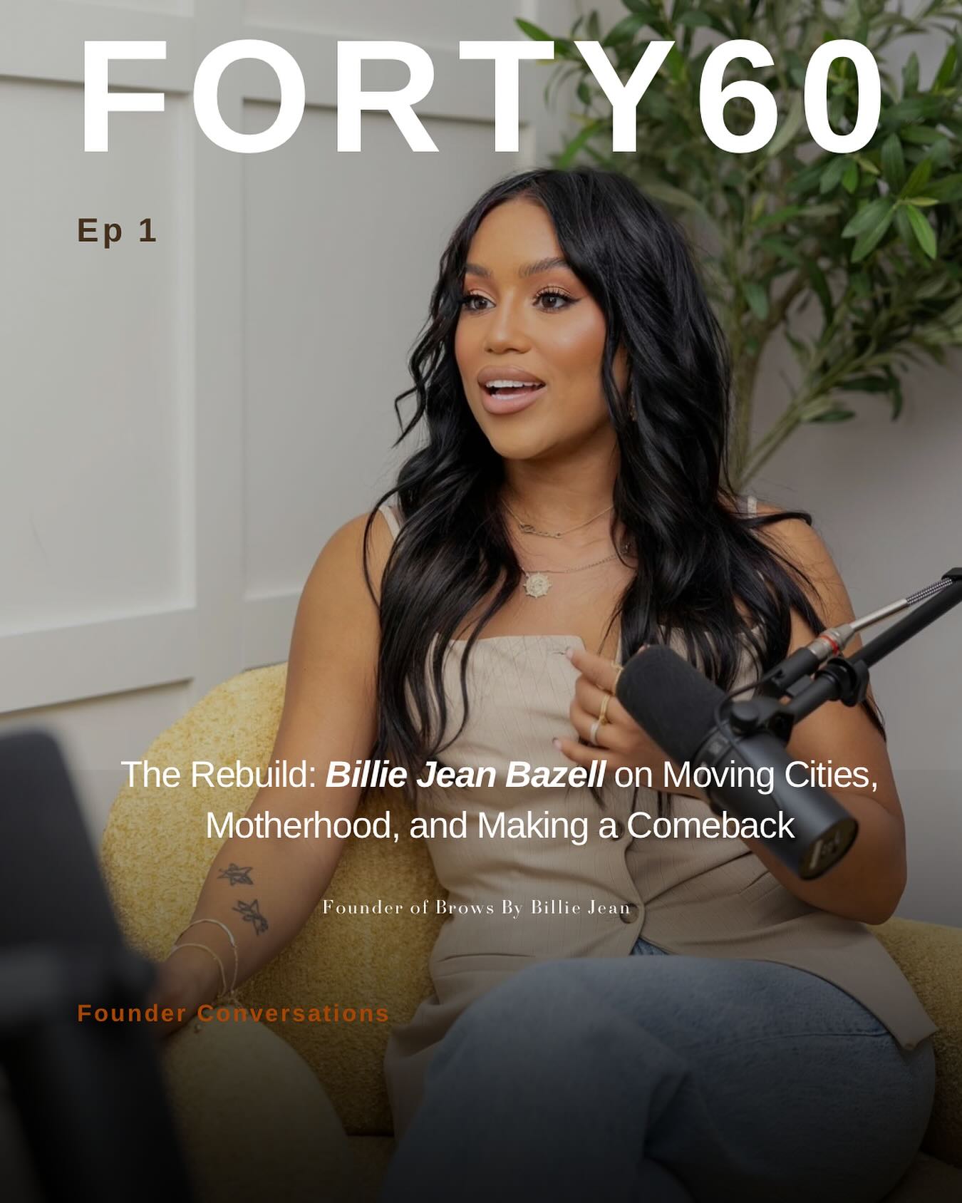 New city. New season. Episode 1 of Founder Conversations with Billie Jean Bazell The Rebuild drops this Thursday 23/10 6pm GMT.
She opens up about motherhood, moving cities, and making a comeback with intent.
🎬 Watch the full episode inside our community link in bio to join.
#TheRebuild #Forty60Club #FounderStories