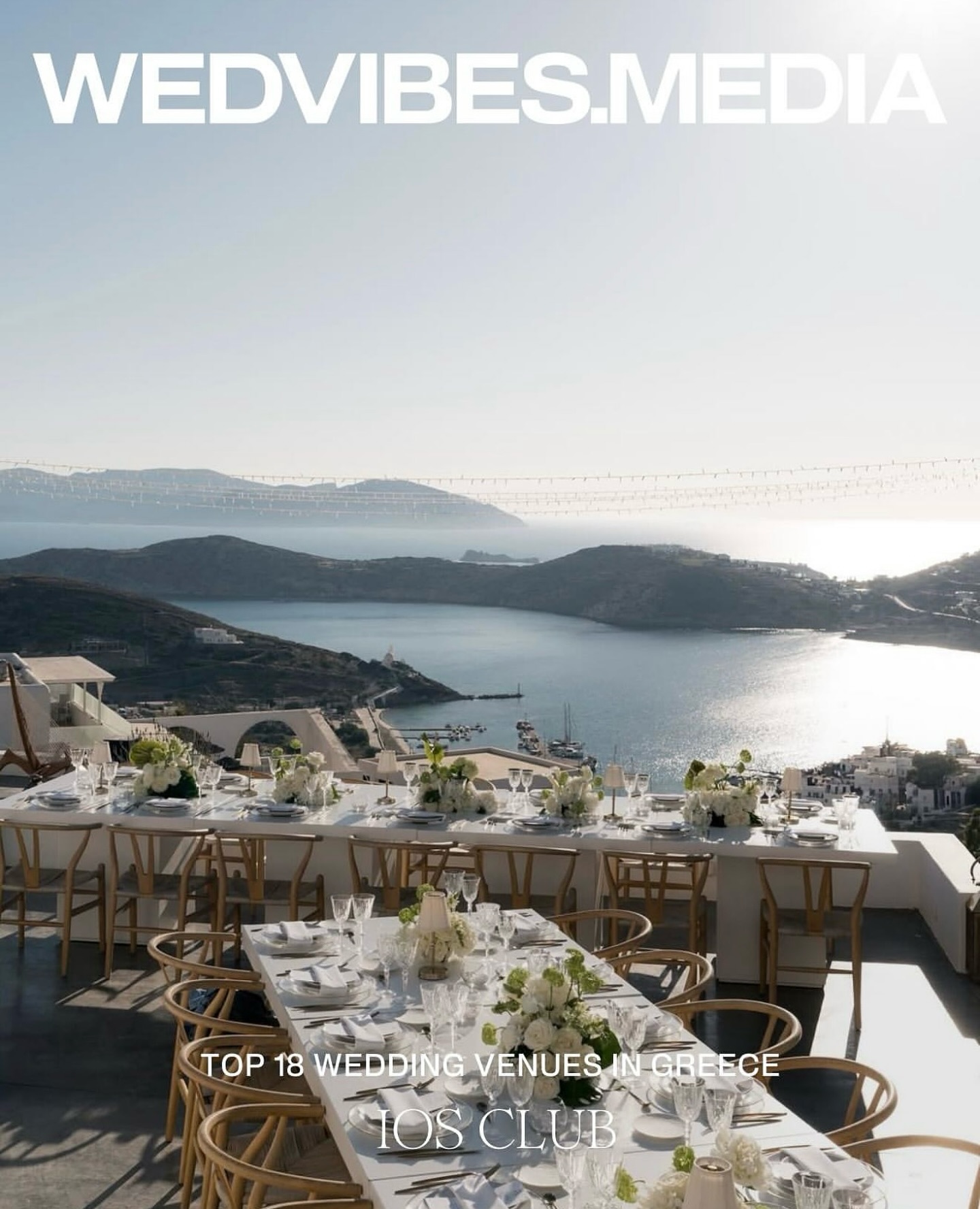 Honoured to be named among the Top 18 Wedding Venues in Greece by one of the world’s leading wedding blogs 🙏✨
A moment of pride for our rock, our sunsets and the love stories we host. 🌅🤍
#iosclub #iosclubweddings #inlovewiththatplace
Repost from @wed_vibes
If you ask us what one of the most amazing places is for your destination wedding or elopement, we’ll surely say Greece! It has a stunning coastline, unique places and experiences, breathtaking sea views, mouthwatering food, rich traditions, and multiple olive farms – everything looks like the brightest dream come true. From the mainland to islands like Crete, Rhodes, Mykonos, and many more, Greece can serve as the perfect setting for you and your guests to enjoy the wedding day to the fullest. We’ve gathered 18 of the most stunning venues across the country, and we’re ready to share them with you.
#weddingingreece #greekwedding #greekislandwedding #cycladeswedding #iosisland #iosgreece #destinationweddinggreece #santoriniwedding #mykonoswedding #ioswedding #destinationwedding