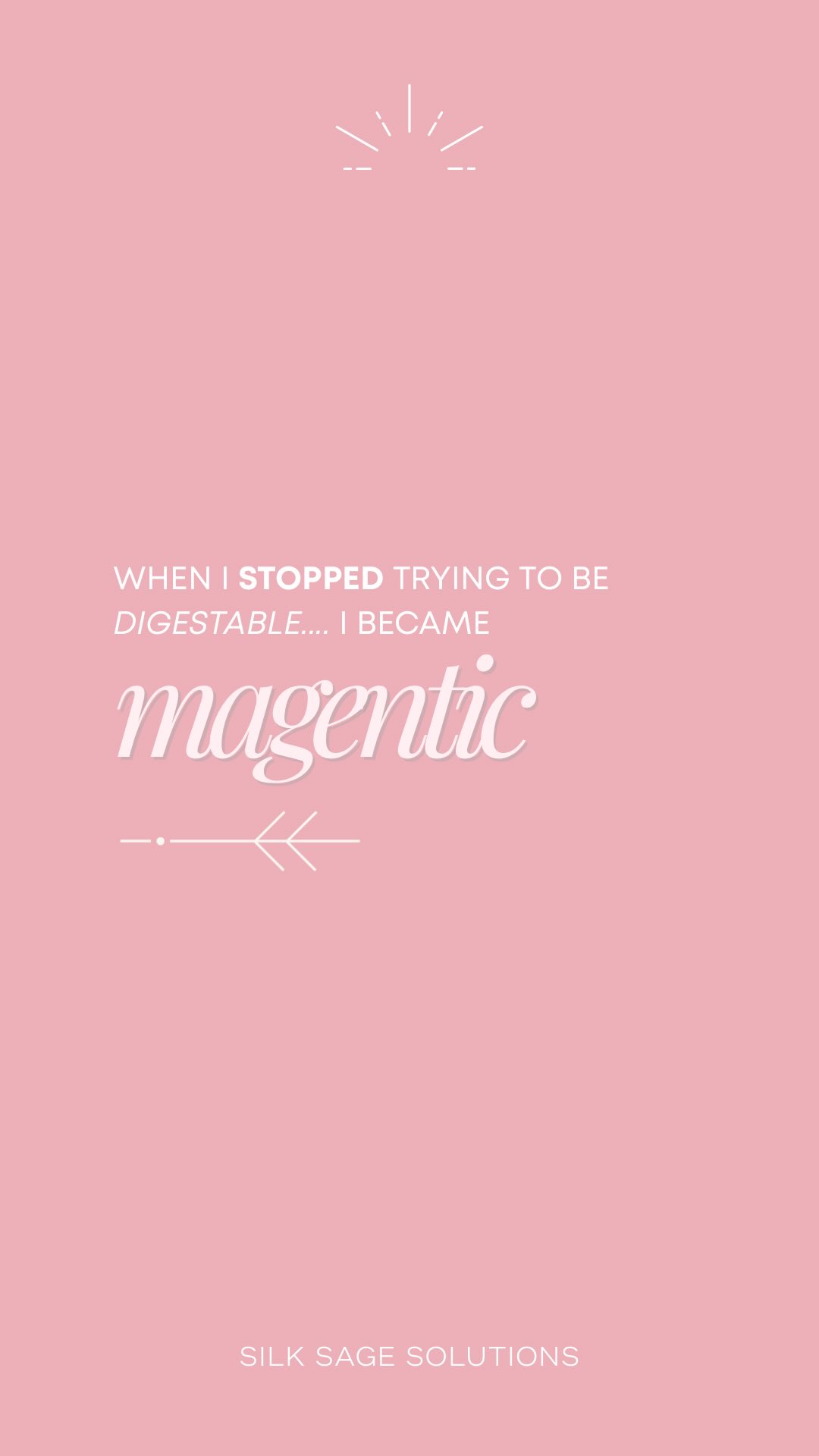 There was a time I kept asking:
What will people think?
Will this make sense?
Is this too much… too spiritual… too “out there”?
So I watered things down.
Filtered the magic.
Polished the edges.
And in the process… I made myself palatable.
But I also made myself forgettable.
✨ The moment I stopped shaping my message to fit what felt safe - everything changed.
Clients started finding me through energy alone.
I felt seen before I said a word.
My content started to land - not just scroll by.
Being magnetic isn’t about strategy.
It’s about standing in something real.
And that starts with you being all the way you.
🕊️ If you’re craving a brand that doesn’t just look good, but feels like truth - I offer 1:1 support to bring your voice, visuals and vibe into full alignment.
DM “MAGNETIC” or head to the link in bio to explore how we can work together.
#MagneticBranding #ResultsWithResonance #SoulfulMarketing #IntuitiveStrategy #SpiritualCEO