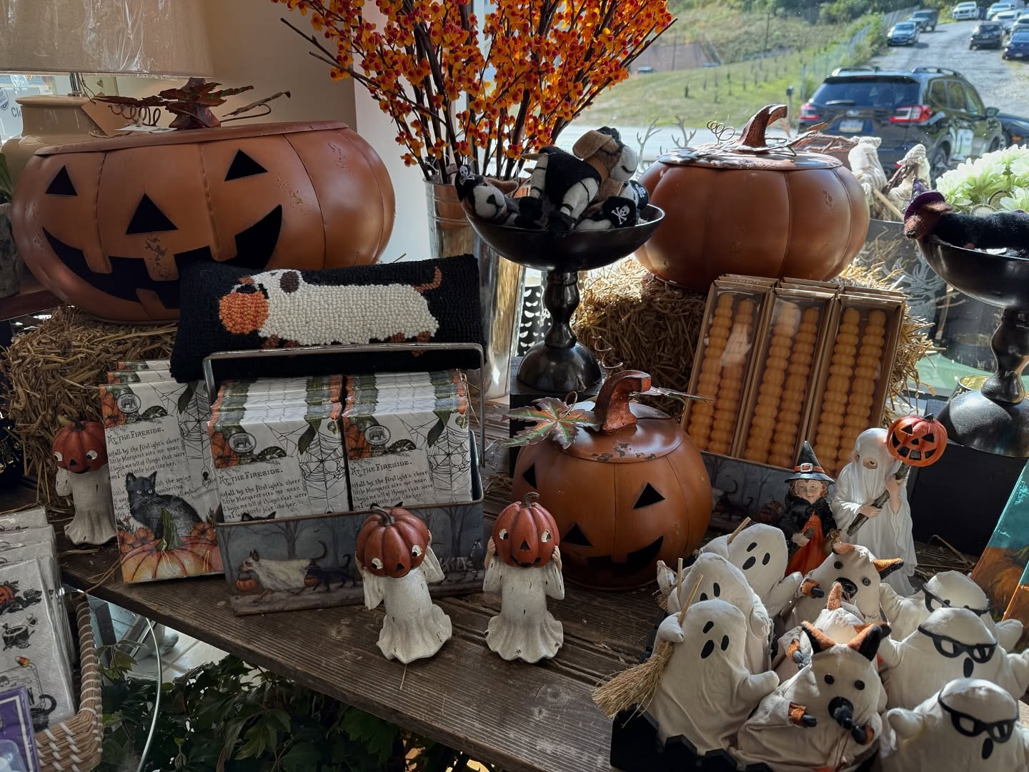 Halloween Week ๐๐ป๐โโฌ๐ธ๏ธ
Hosting a Halloween party or need a Halloween gift for the host?? Weโve got all the treats!!
Our in-store display is a little spooky & a little sweet!! ๐๐ค
#mygardenfloral #florist #pittsburghflorist #pittsburgh #foxchapel #glenshawpa #floralshop #smallbusiness #gifting #home #halloween #halloween2025 #fall #fall2025