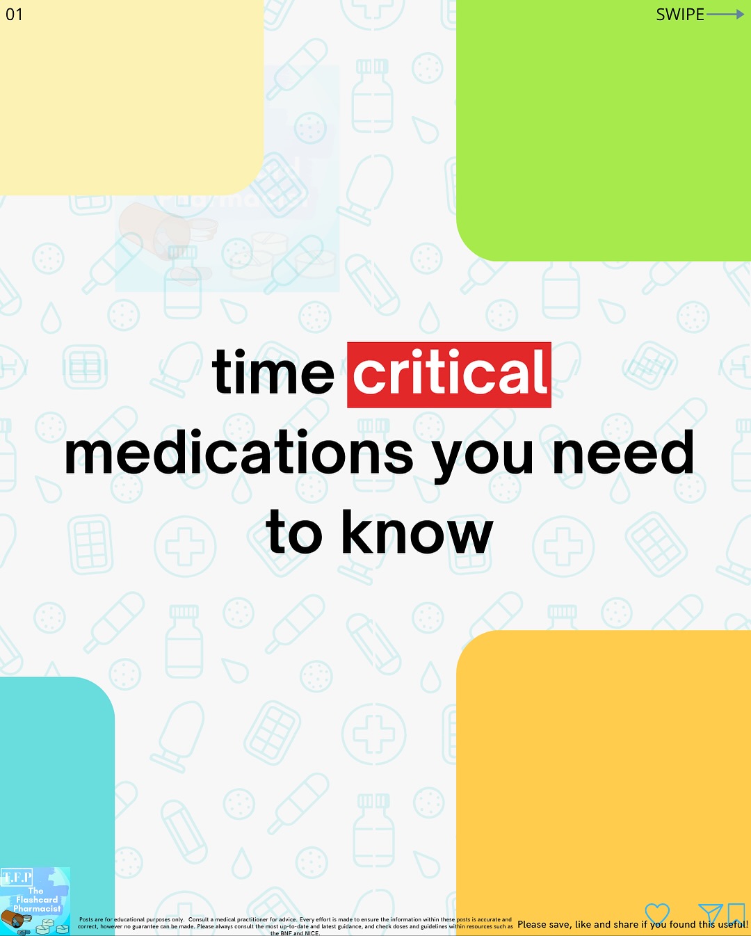 Time critical medicines you need to know!
Make sure you give this one a save!
A handy overview of commonly prescribed medications which need to be taken at specific times.
Swipe to the end for a question to put your knowledge to the test!
#pharmacy #pharmacist #foundationpharmacist #pharmacytraining #clinicalpharmacy #reels #explorepage #pharmacyschool #mpharm #pharmd #pharmacology #pharmacologyrevision #foundationdoctor #GPregistrar #GPTraining #pharmacologyschool #revisepharmacology #preregistration #foundationtraining #nursetraining #nursestudent #pharmacystudent #medicinestudent #pharmacyquiz
#futurepharmacist #studentpharmacist #meded