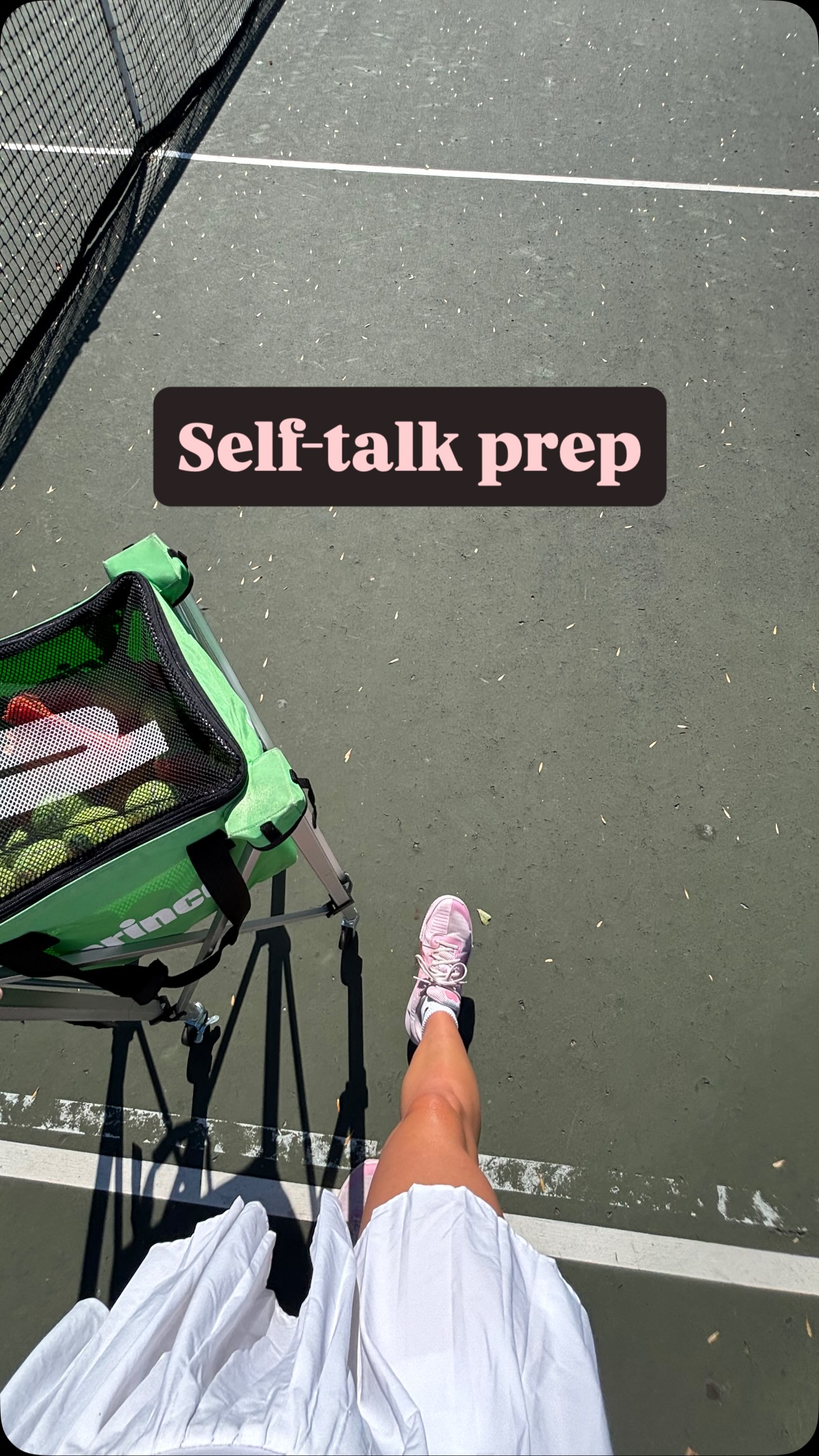 Self-talk shapes how you show up. Use it. 🧠💪🏼
What’s your go-to mantra or cue word?
#selftalkmatters #tennismantras #tennismindset #positivecuewords #mentaltoughness
#mentalgametraining #performanceunderpressure #athletetalk #innergame
#tennismentalgame #matchmindset #tennisconfidence #highperformancehabits
#mentalprep #selftalkpractice #coachmindset #competeconfident #tennismotivation
#tennislife #sportspsychology #tennistraining #coachsav #mentalresilience
#tennishacks #tennistechniques #mentalskills #athletemindset #tennisculture
#mantrafocus #grittymindset
