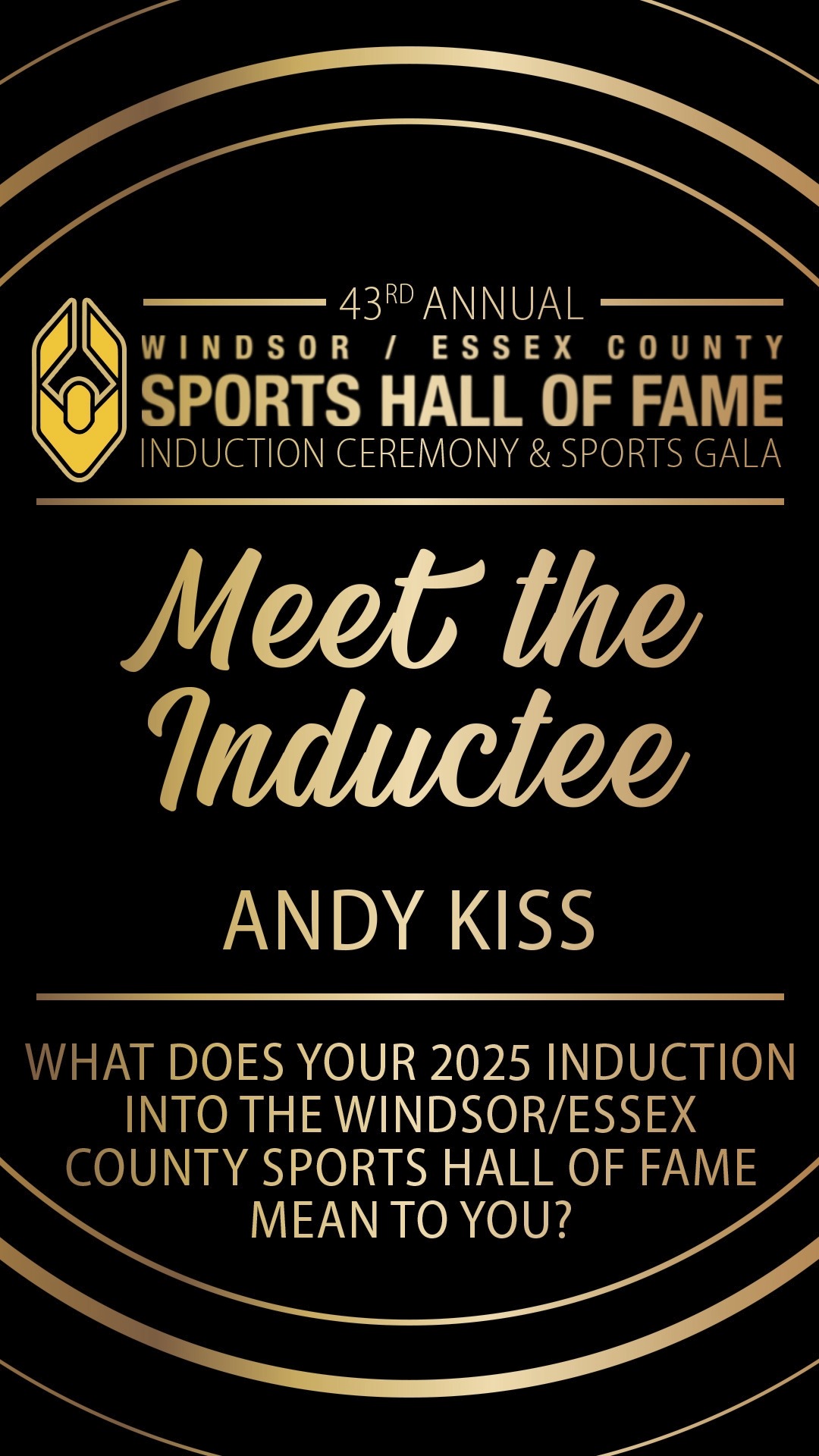 π Hear from Andy Kiss himself as he speaks to how much it means to be inducted into the Windsor/Essex County Sports Hall of Fame!
.
Join us in Honouring Andy at our 43rd Annual Gala on Saturday November 8th at the Ciociaro Club of Windsor!
.
To purchase tickets ποΈ use the link in our bio, or visit www.WECSHOF.com
.
.
#wecshof #HallOfFame #Gala #Athletes #Builders #Inductees #windsoressex
#windsor #Sports