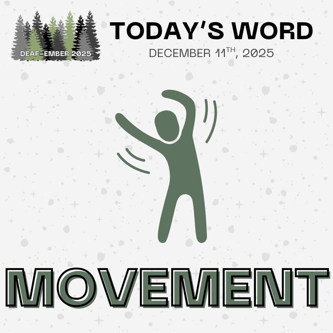 Deaf-ember 2025 Day eleven: The prompt is "Movement". Get creative and tag us in your art! Don't forget to use the hashtag #deafember2025