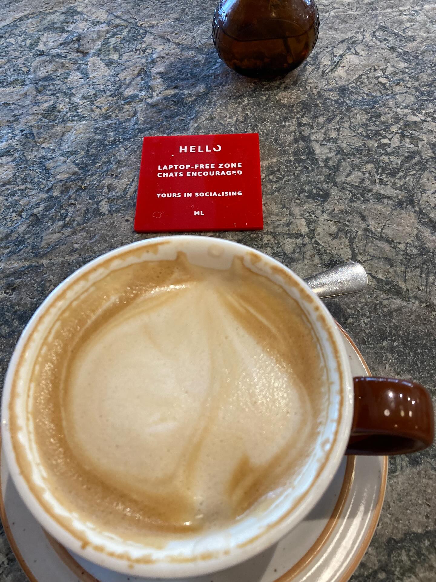 Today, I ventured out to work offsite, only to find my chosen spot was, quite literally, a ālaptop-free zone.ā What a beautifully subtle reminder to put down the screen and step back into the world!
Instead of tackling my to-do list, I ended up having a delicious cappuccino and breakfast, and, better yet, a conversation with a new stranger (who was equally amused that her offsite work adventure ended up being work-free).
It turns out that even when Iām trying to work solo, the essence of my job as a recruiter, connecting and conversing with people, still finds a way to shine through.
This is your sign to step away from your screen for a little bit.
Happy Thursday! #WorkLifeBalance
#RecruiterLife
#Recruitment
#OffsiteWorkĀ
#WorkFromAnywhereĀ
#ConnectingPeopleĀ
#ItsNotWorkItsLife