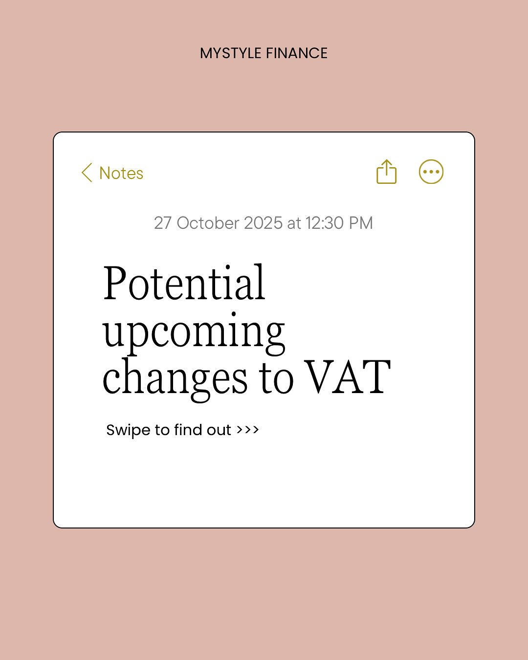 The autumn budget is coming in November, and while the 20% VAT rate looks safe… the government may be looking at what’s currently 0% VAT or exempt from VAT.
Think children’s clothes, food, private healthcare & books - these are all areas that could be reviews to help ‘widen the VAT base’ without raising the actual rate of VAT.
Nothing is confirmed yet, but it’s worth keeping an eye on. We’ll be bringing you the updates as soon as we hear them on budget day
#tax #smallbusiness #selfemployed #womeninbusiness #womeninbusinessuk #budget