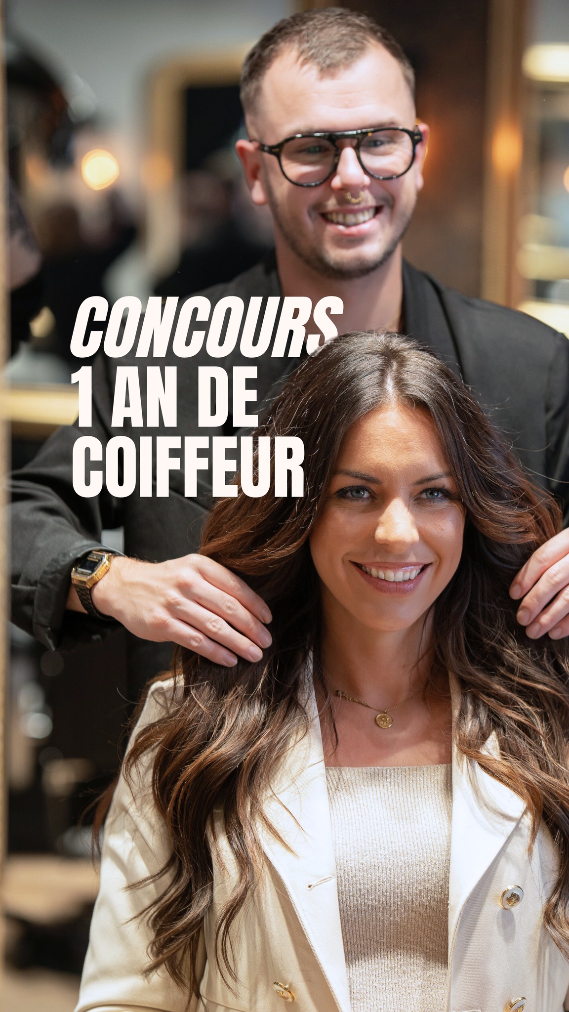 🖤 CONCOURS – 1 AN DE COIFFEUR OFFERT 🖤
Oui, vous avez bien lu 👀
Pour fêter l’ouverture de notre 5ᵉ salon et vous remercier de votre fidélité, on a décidé de vous gâter ! 🥰
Tentez de remporter ⤵️
• 100 € de prestations chez WILD par mois (non cumulables) pendant 1 an
• À utiliser dans tous nos salons
• Sur la prestation de votre choix : coupe, brushing, soin, couleur, balayage, extensions, Hair & Head Spa (offre non valable sur les produits)
Pour participer ⤵️
𝟭 Abonnez-vous à @wild_coiffeur_coloriste
𝟮 Likez & enregistrez ce Reel
𝟯 Identifiez au moins une personne en commentaire (plus vous commentez, plus vous avez de chances de gagner 😉)
4 Partagez le en story pour encore plus de chance 🍀 🥳
👉🏼 Fin du concours le 2 novembre à 23h59 – Tirage au sort le 3 novembre 2025
_
#️⃣ : wild coiffeur coloriste, coiffeur evreux, coiffeur rouen, coiffeur le havre, coiffeur mesnil-esnard, coiffeur amiens, soin cheveux, coiffure, head spa, bien être
🎥 & CM : @agence.boujoubien