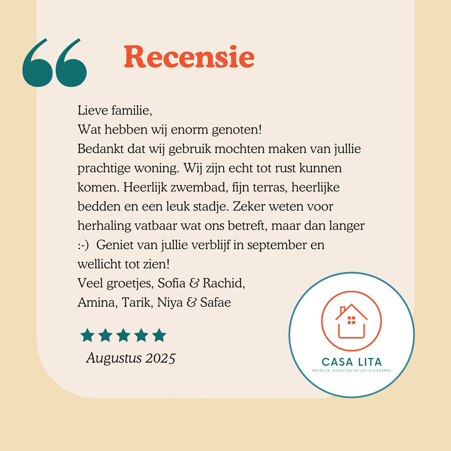 Altijd blij om zulke fijne recenties te lezen in ons gastenboek!
Zeer fijn om te lezen dat jullie ervan hebben genoten! We zien jullie graag een volgende keer terug 💕
#thankful #recensie #tevreden