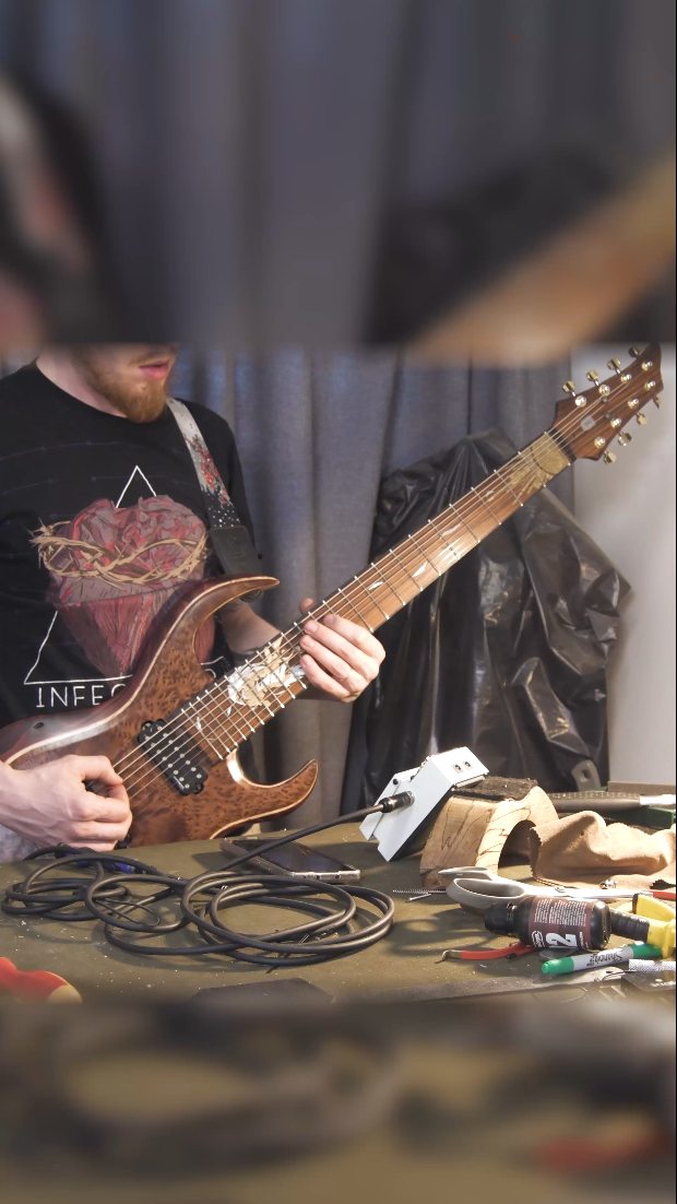 Final assembly on the 8-string Icarus. What a journey it has been, eh?
Really proud of how it turned out in the end.
#ipguitars #luthier #guitarbuilder #madeinfinland #guitars #guitarsdaily #guitarbuilding #customguitar #8string