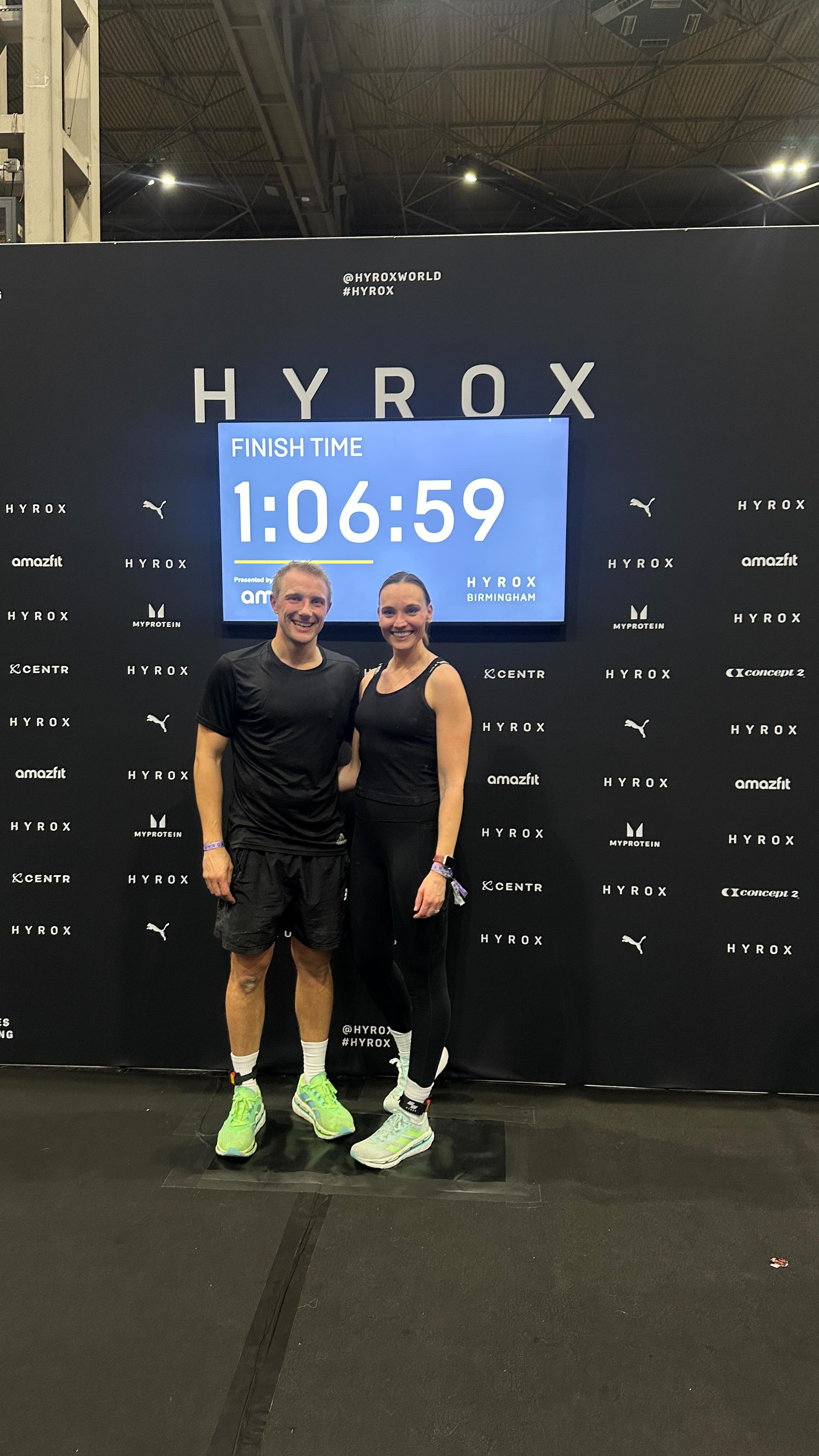 Just two average sporty kids, who became sleep deprived parents with bad backs but managed to work together as a team and remember that we do actually like each other sometimes 🥰
#hyrox #hyroxbirmingham #hyroxworkouts