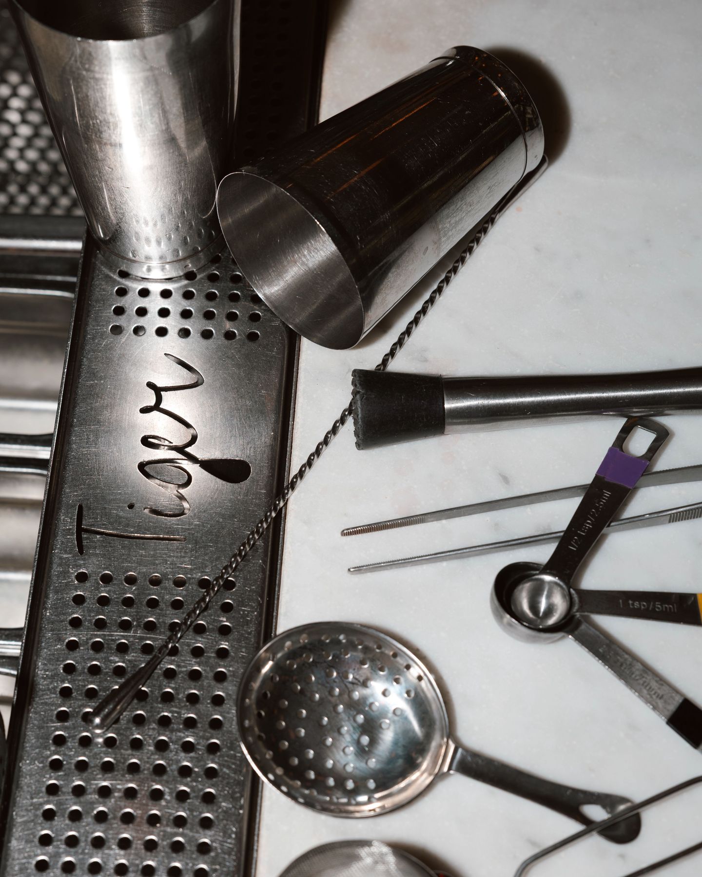 Le matériel de nos mixologues.
📸 @desprezmarie.studio