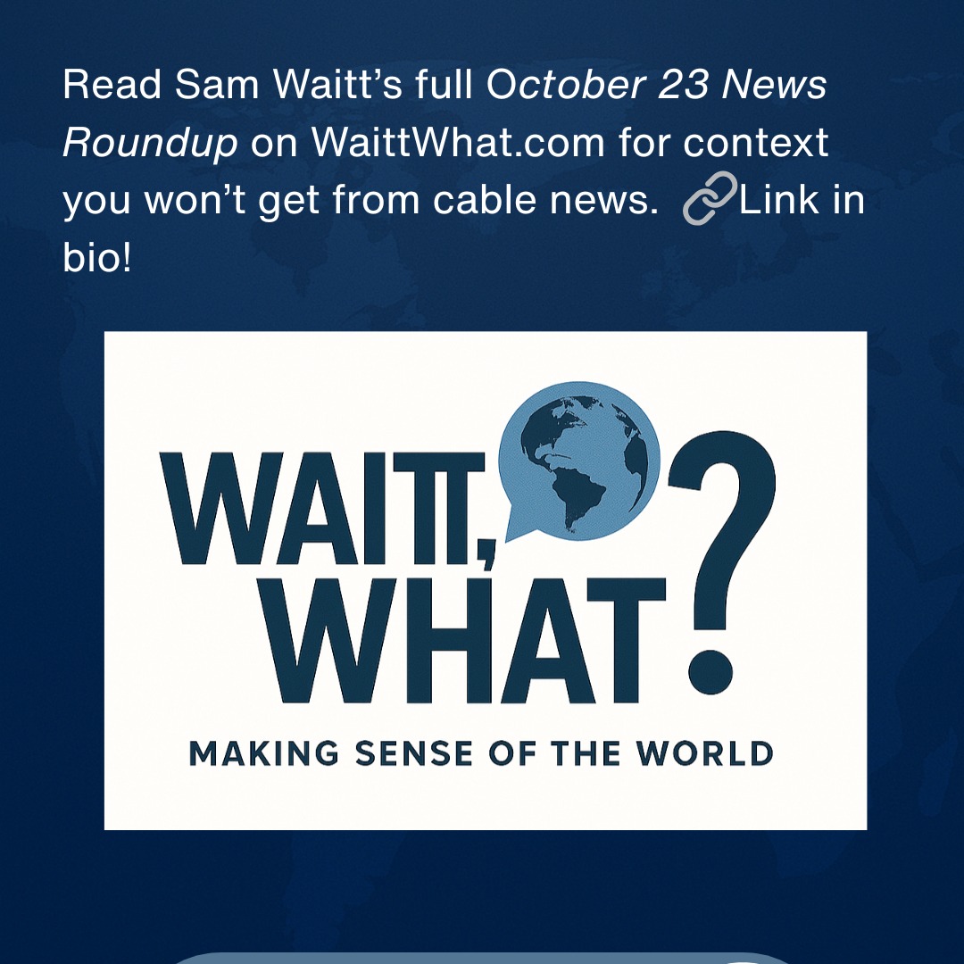 From Gaza’s fragile ceasefire to turmoil inside China’s military ranks — and a new U.S.–Australia pact to counter Beijing’s rare earth monopoly — this week’s headlines remind us that global power is never static.
Read my full News Roundup!
🔗 Link in bio.